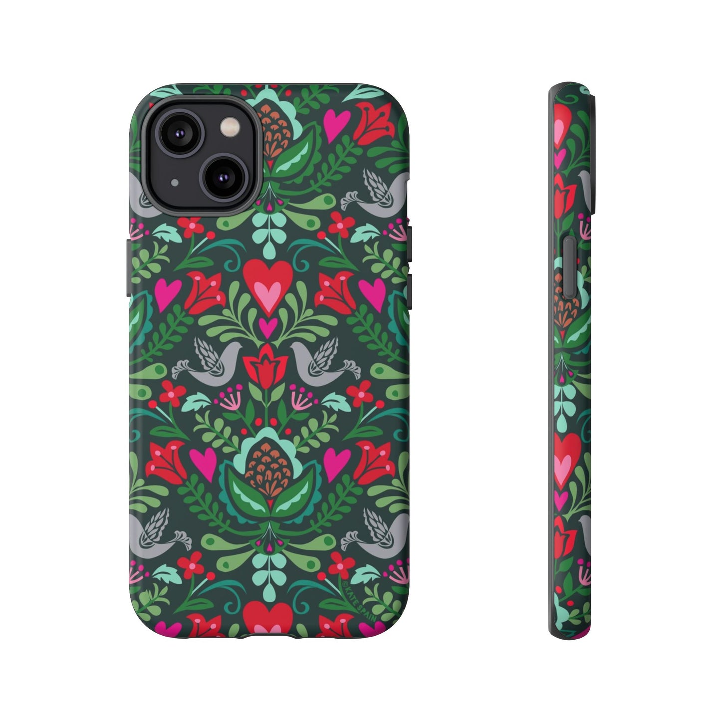 Rosemaling iPhone Tough Case iPhone 14 Plus Matte