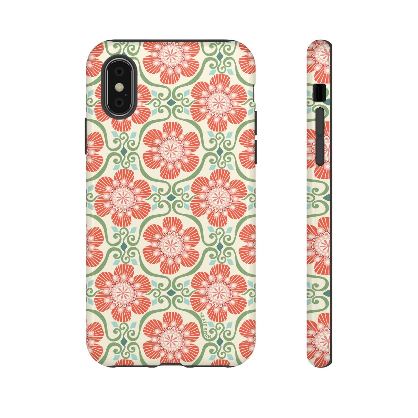Barcelona Flowers iPhone Tough Case iPhone X Glossy