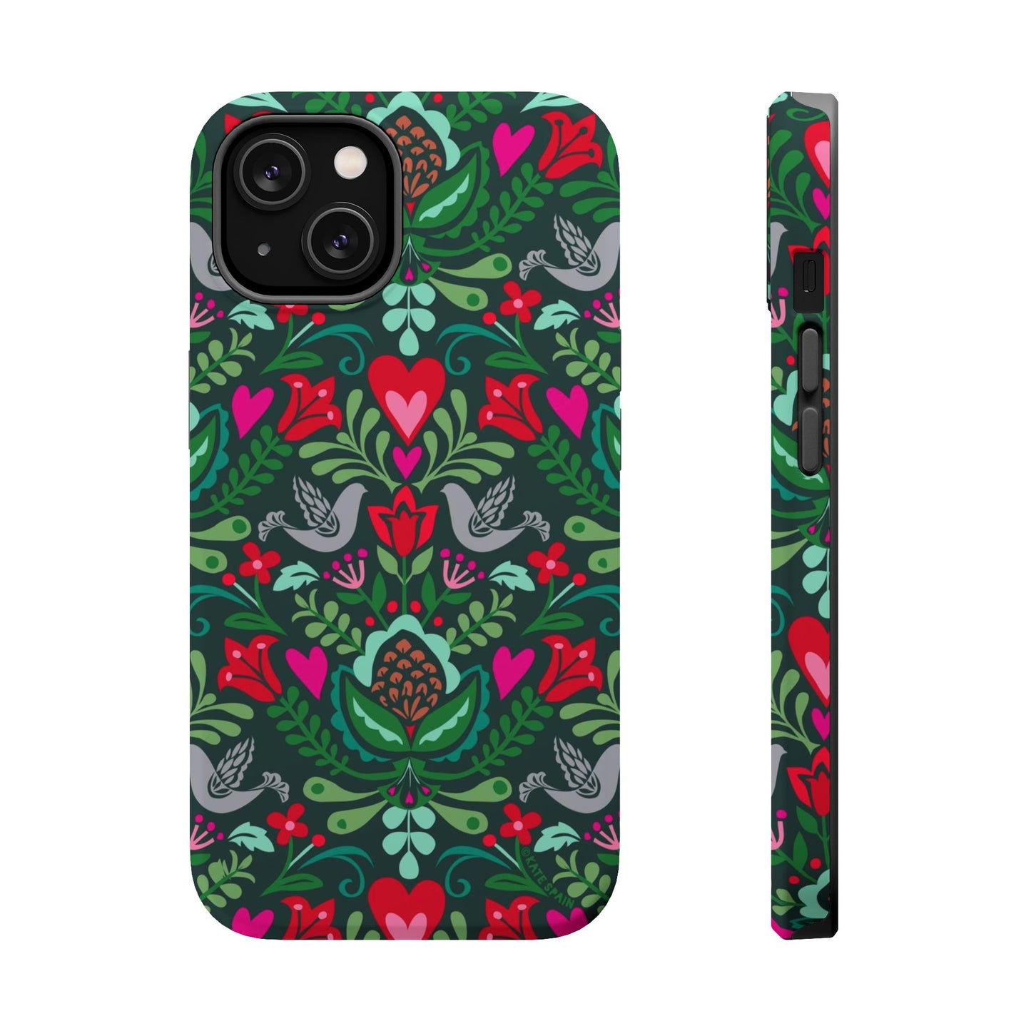 Rosemaling iPhone MagSafe Tough Case iPhone 14 Matte