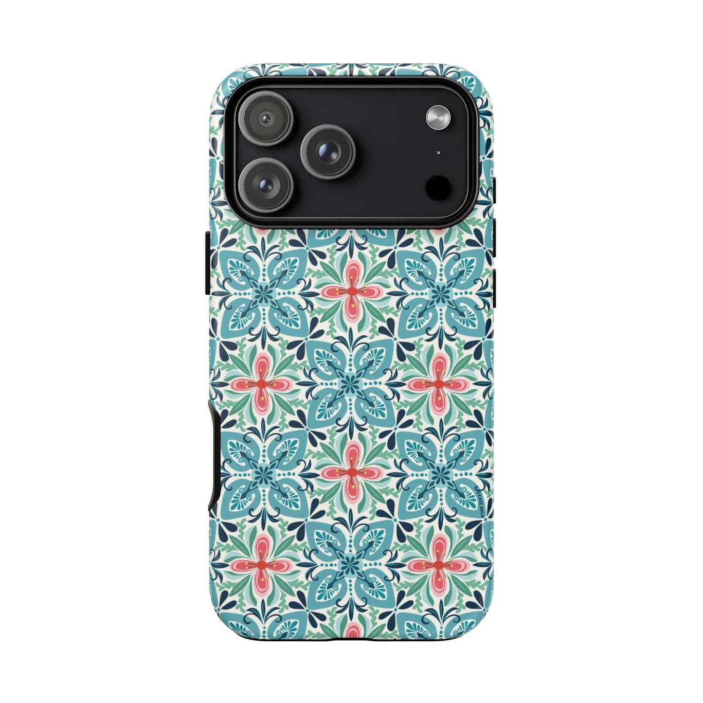 Stonecrop Floral Tile iPhone Tough Case