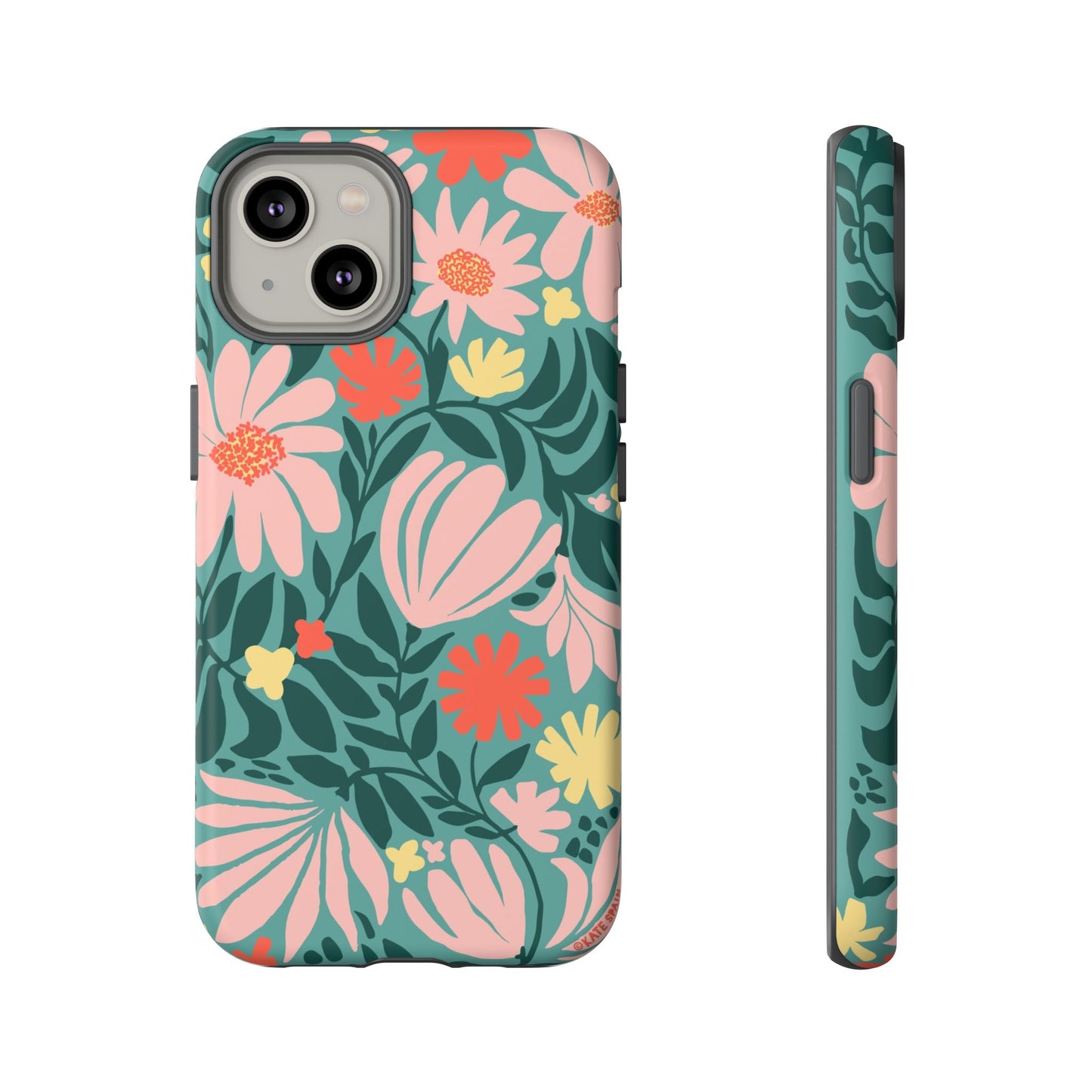 Botanica iPhone Tough Case Teal iPhone 14 Matte