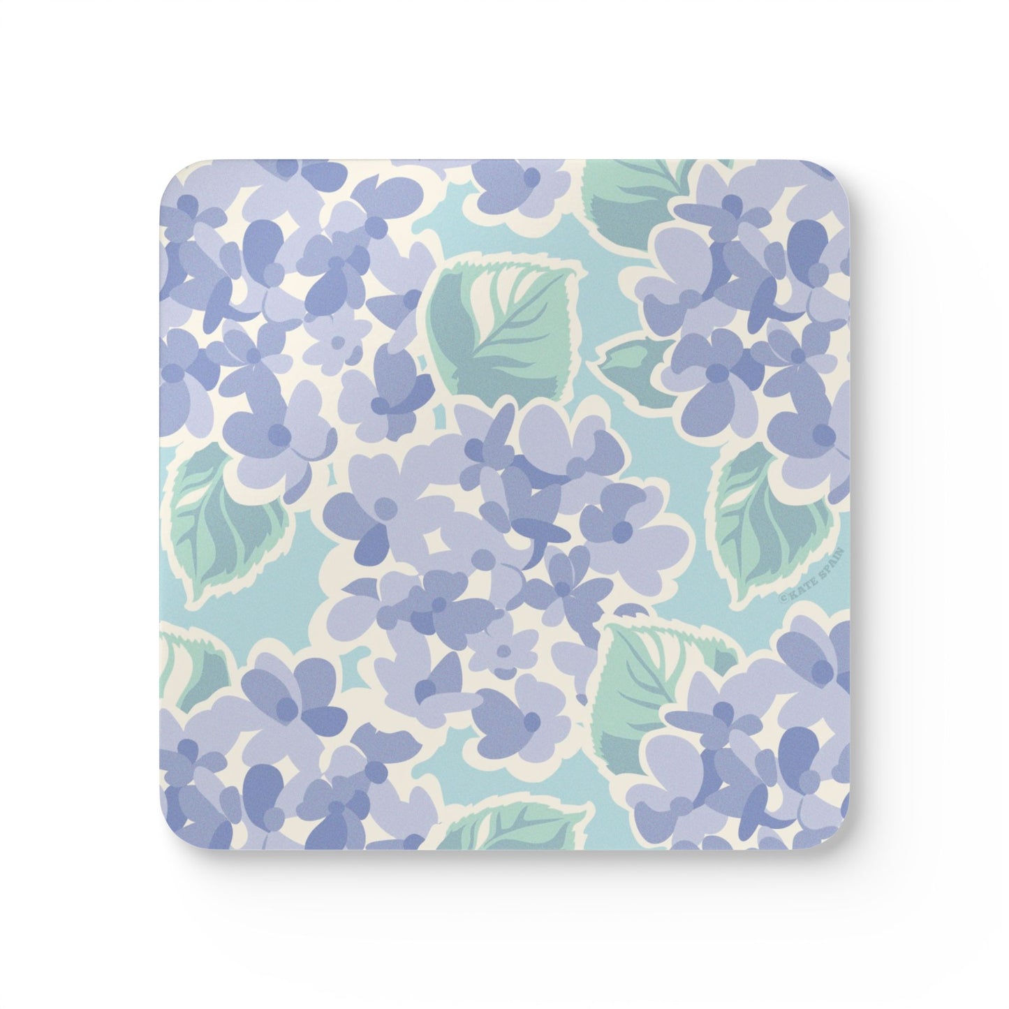 Nantucket Hydrangea Cork Coaster Set