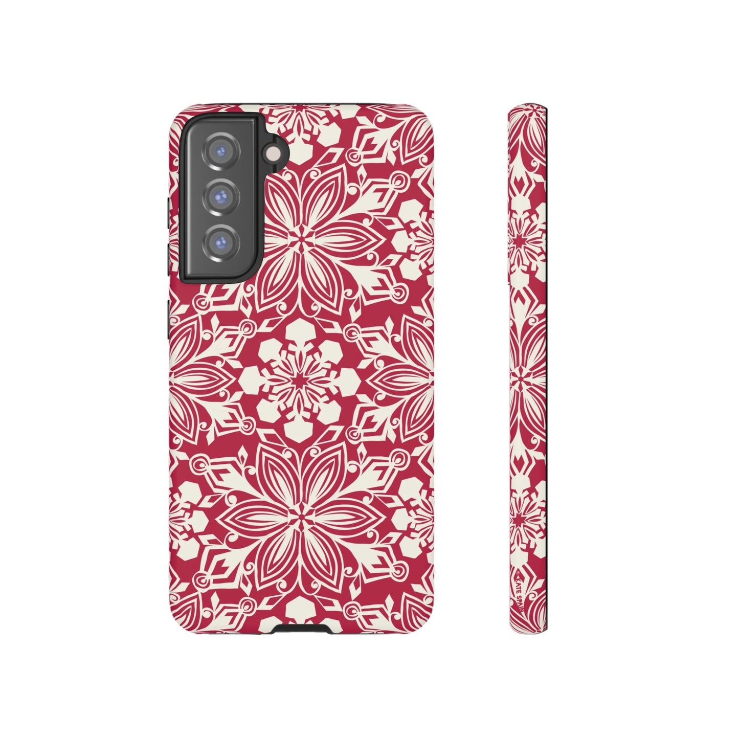 Snowfall Paper Cut Snowflake Samsung Tough Case Samsung Galaxy S21 FE Matte