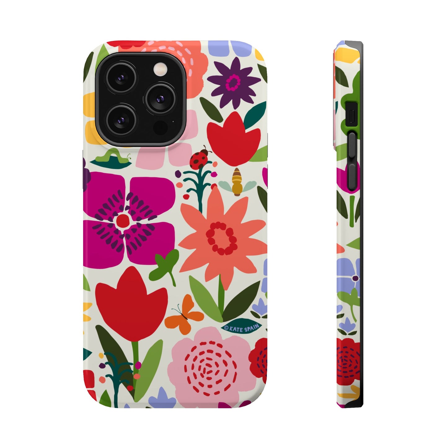 Happy Blooms iPhone MagSafe Tough Case iPhone 14 Pro Max Glossy