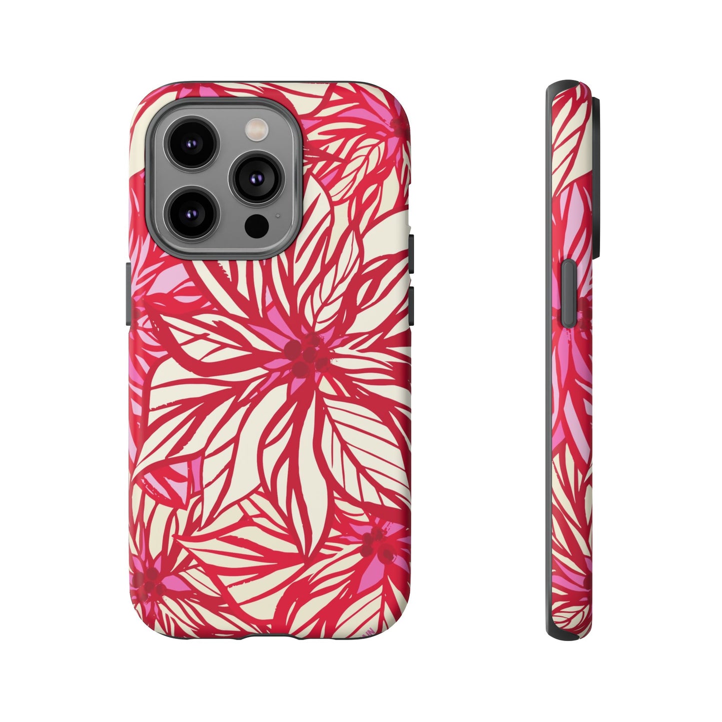 Poinsettia iPhone Tough Case iPhone 14 Pro Matte