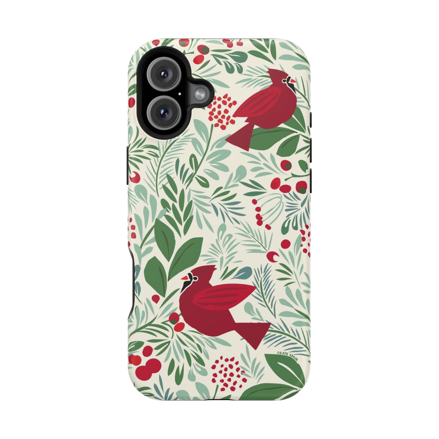 Birds and Berries iPhone MagSafe Tough Case iPhone 16 Plus Matte