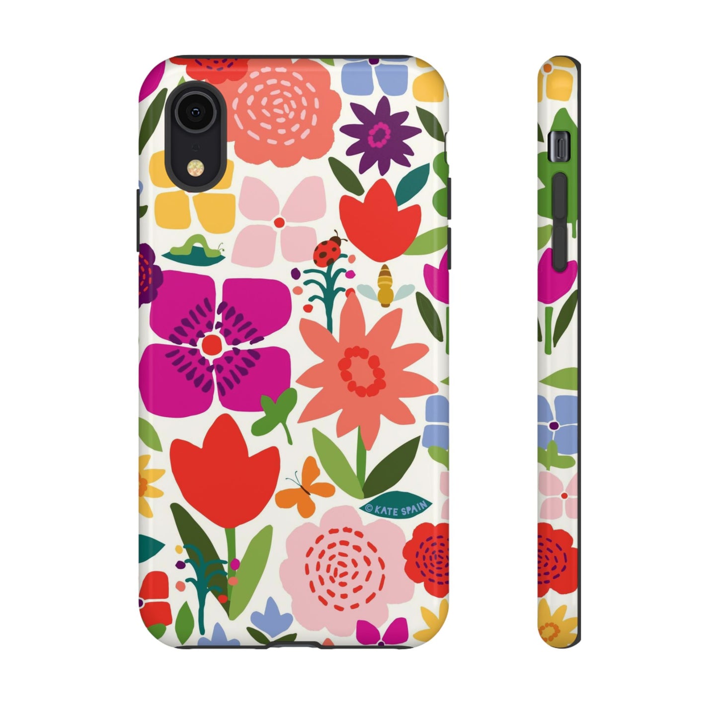 Happy Blooms iPhone Tough Case iPhone XR Glossy