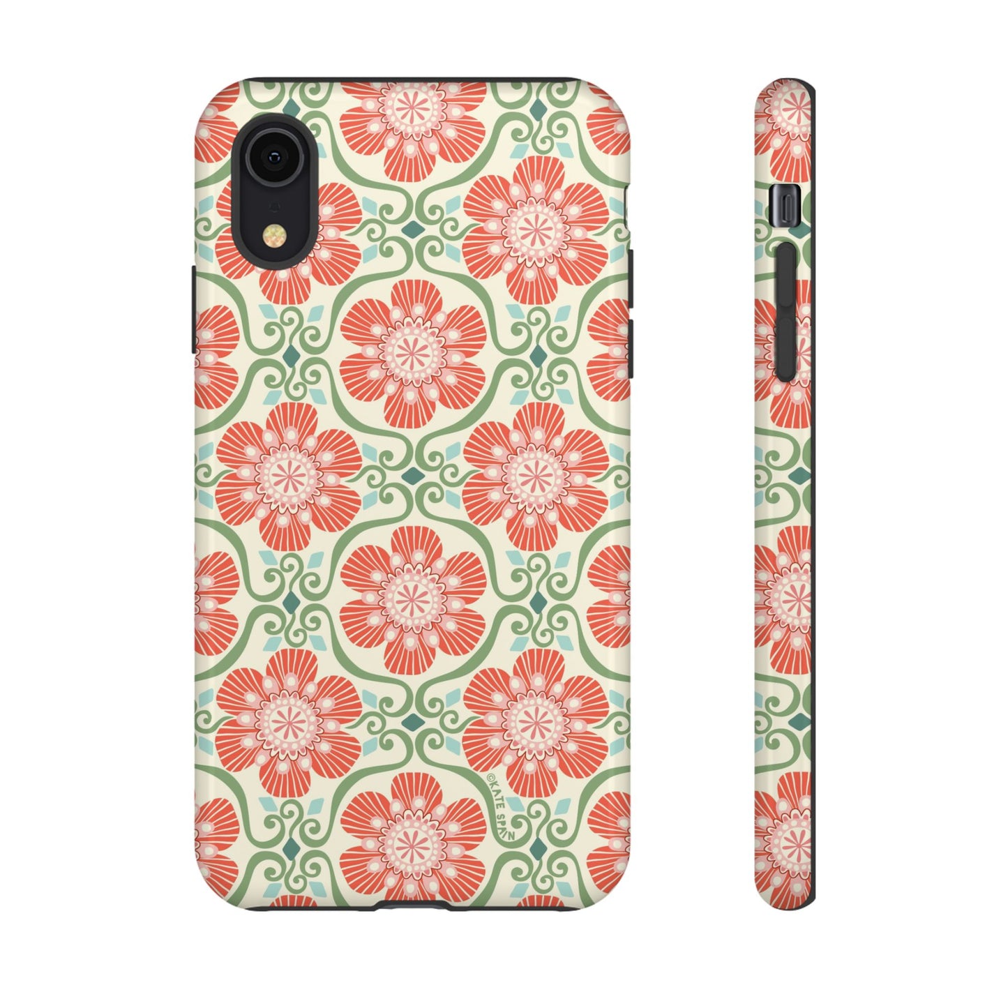 Barcelona Flowers iPhone Tough Case iPhone XR Glossy