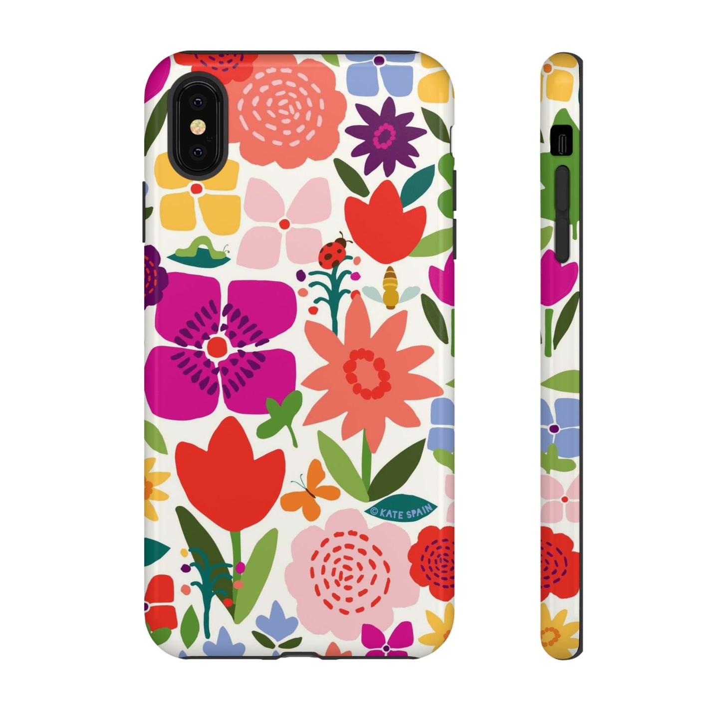 Happy Blooms iPhone Tough Case iPhone XS MAX Glossy