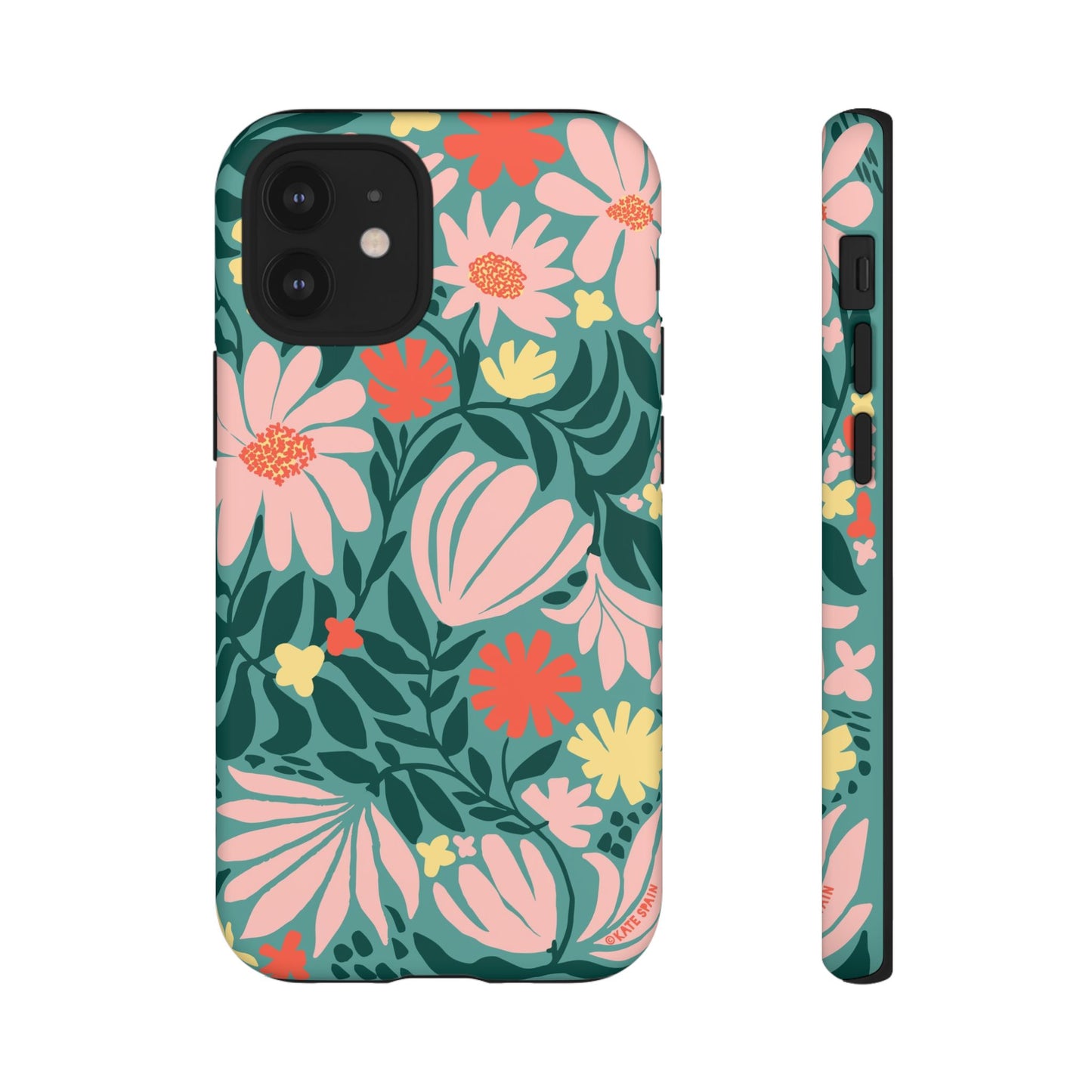 Botanica iPhone Tough Case Teal iPhone 12 Mini Matte