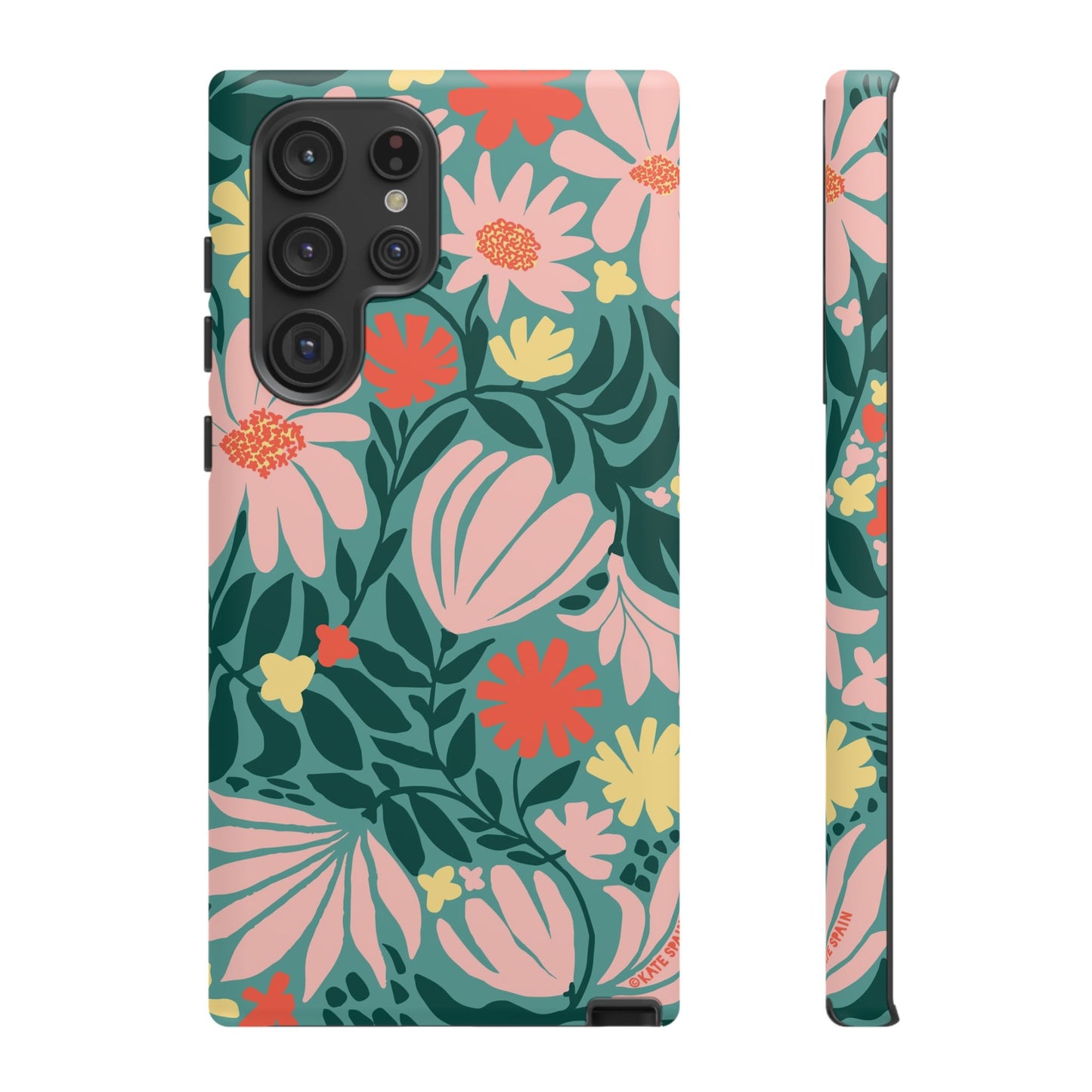Botanica Teal Samsung Tough Case Samsung Galaxy S22 Ultra Matte