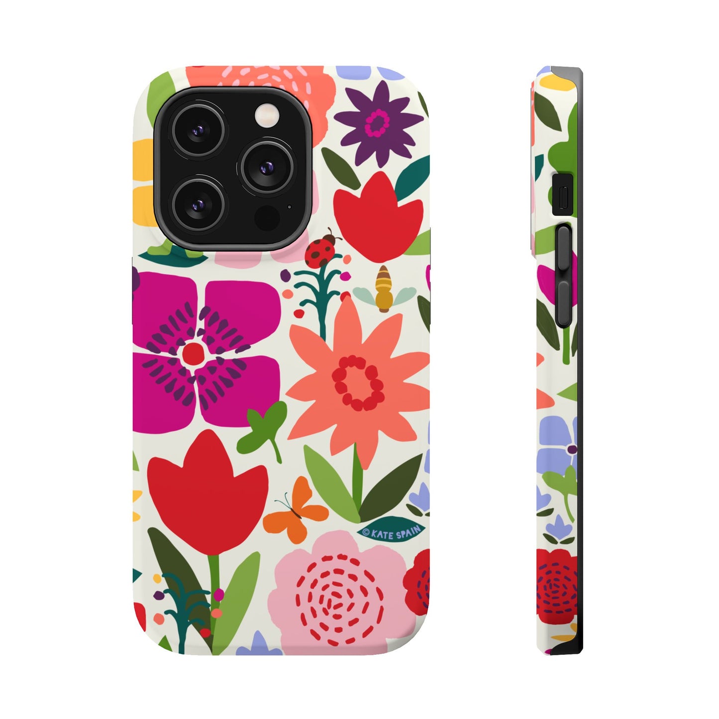 Happy Blooms iPhone MagSafe Tough Case iPhone 14 Pro Matte