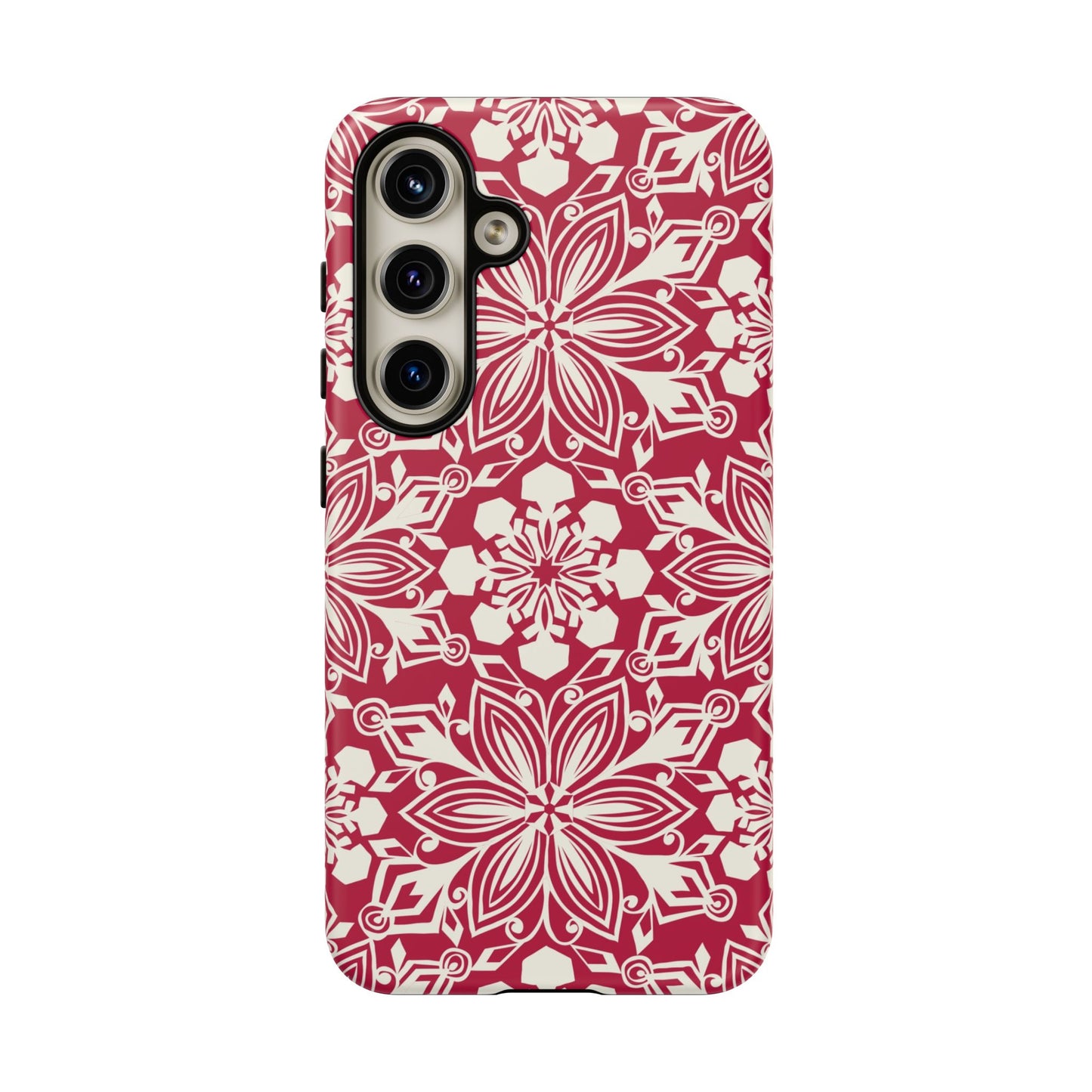 Snowfall Paper Cut Snowflake Samsung Tough Case Samsung Galaxy S24 Matte