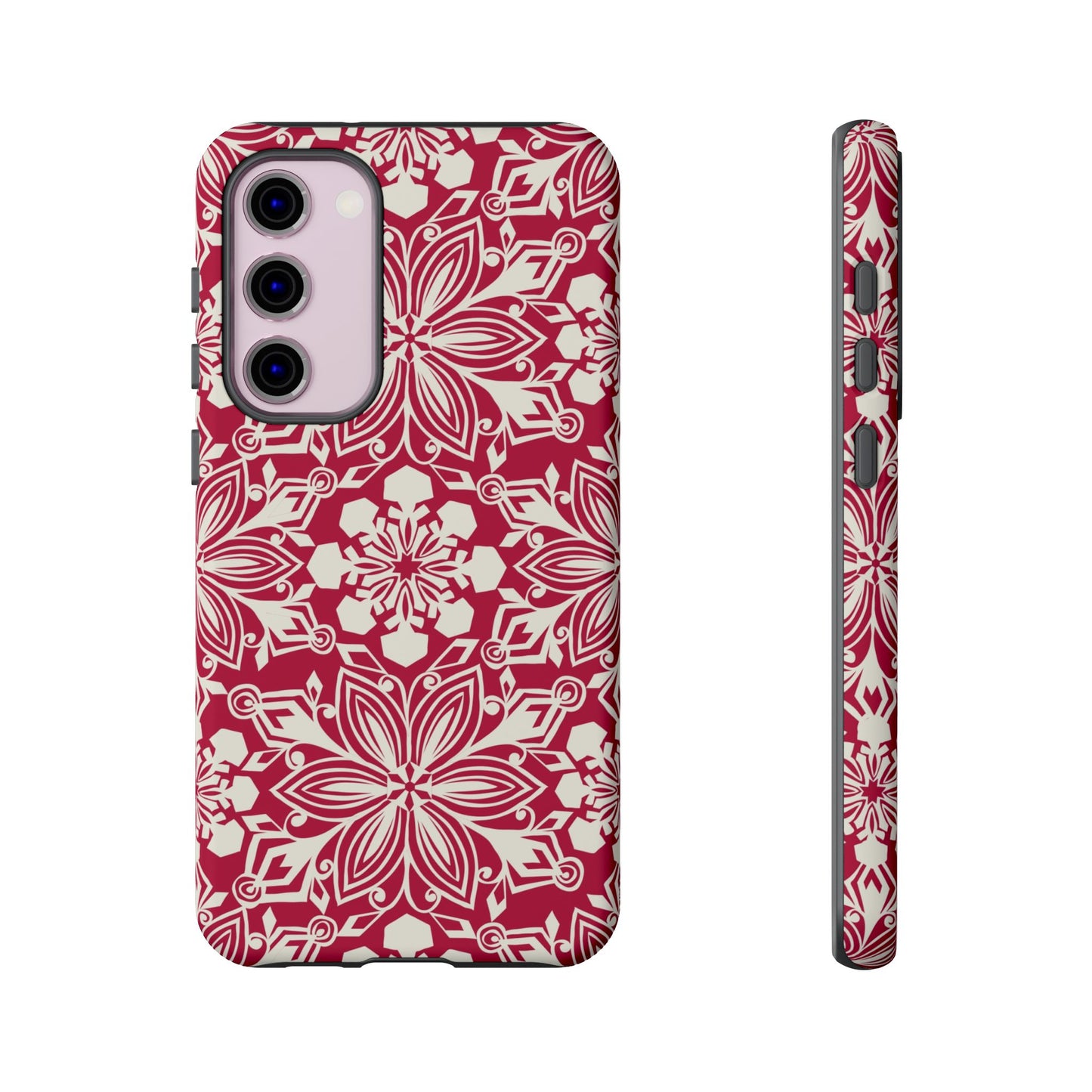 Snowfall Paper Cut Snowflake Samsung Tough Case Samsung Galaxy S23 Plus Matte