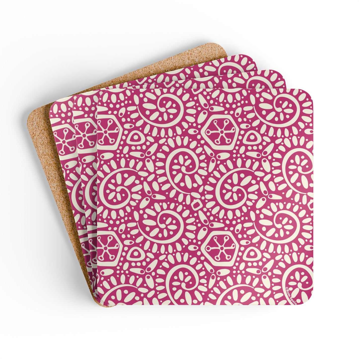 Canto Berry Cork Coaster Set