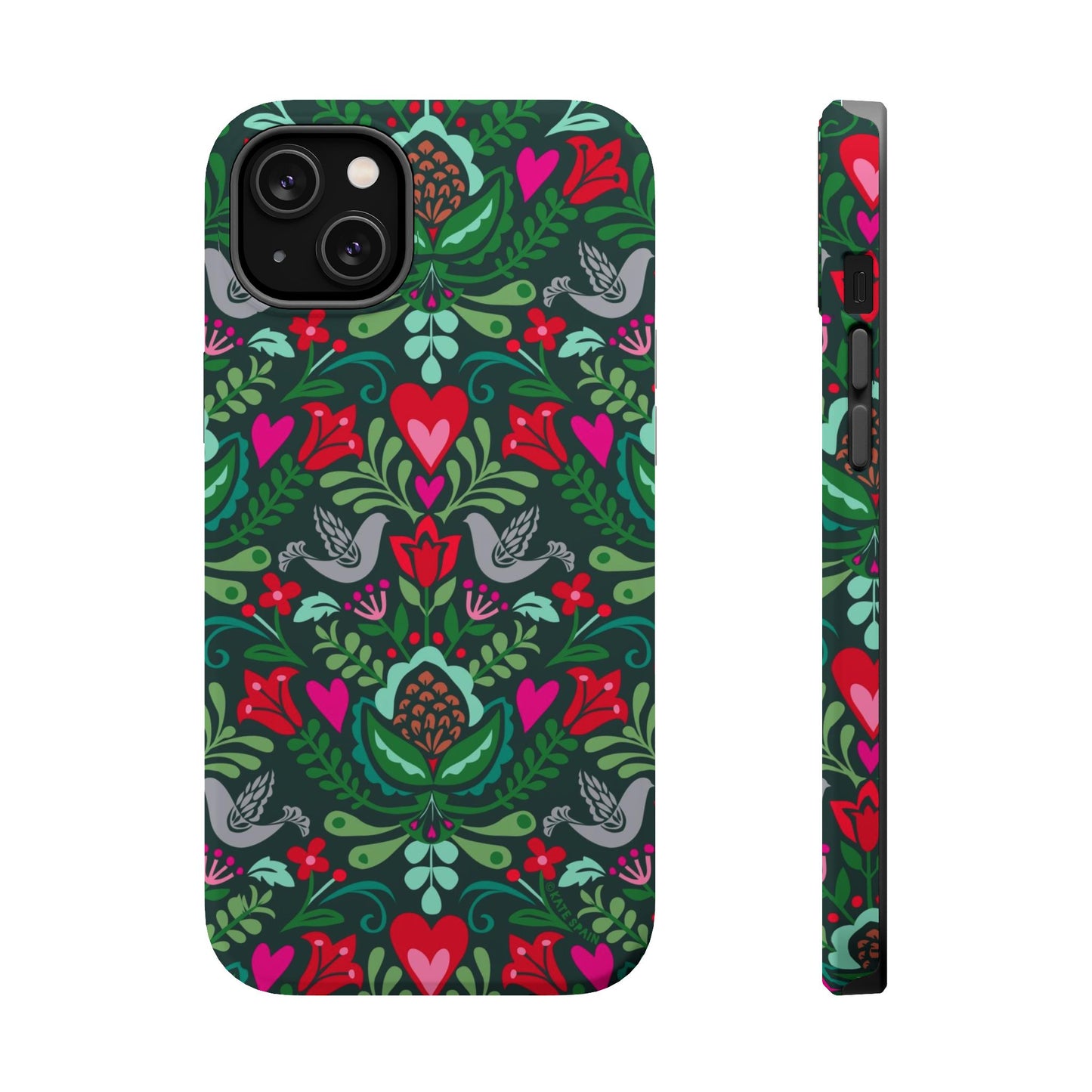 Rosemaling iPhone MagSafe Tough Case iPhone 14 Plus Matte