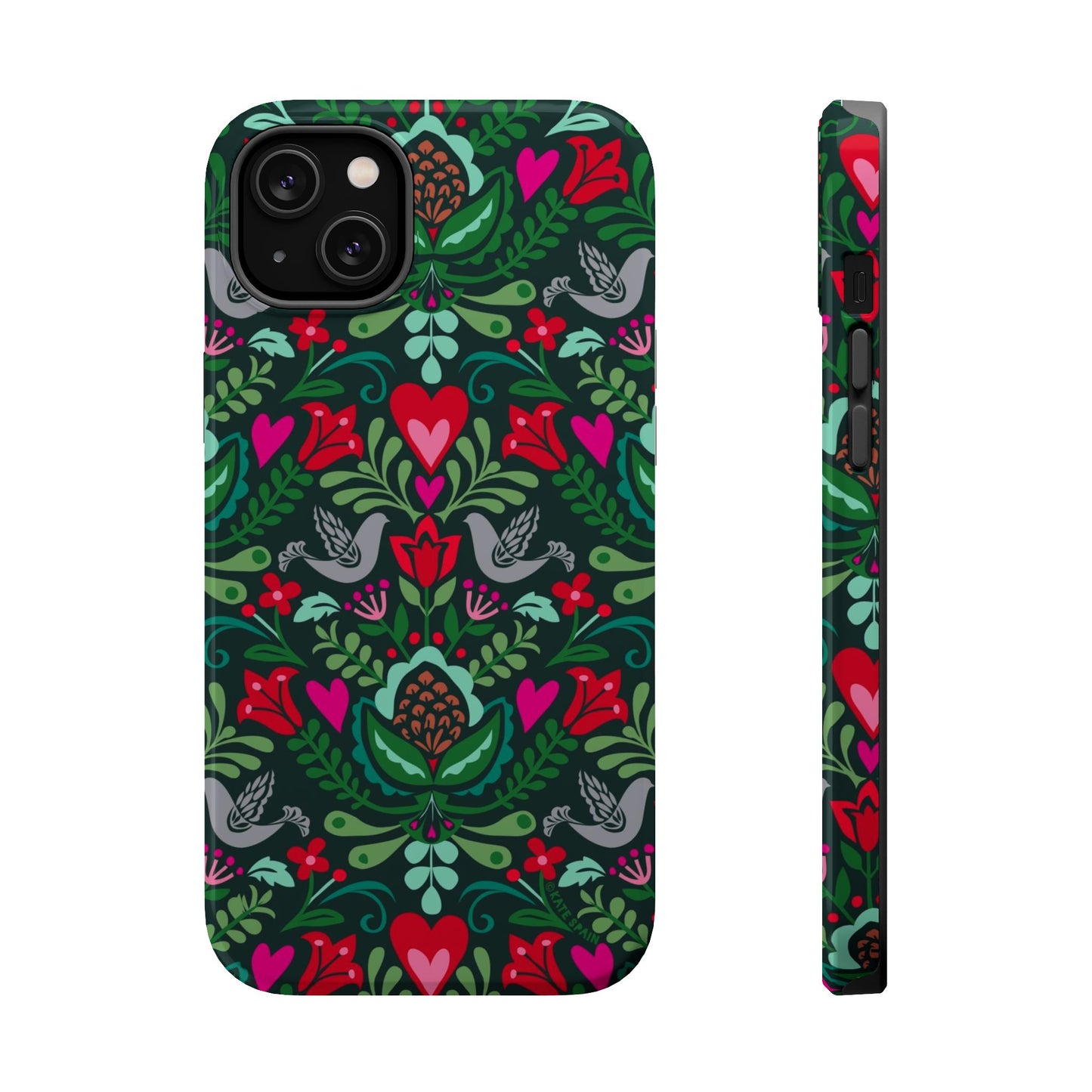 Rosemaling iPhone MagSafe Tough Case iPhone 14 Plus Glossy