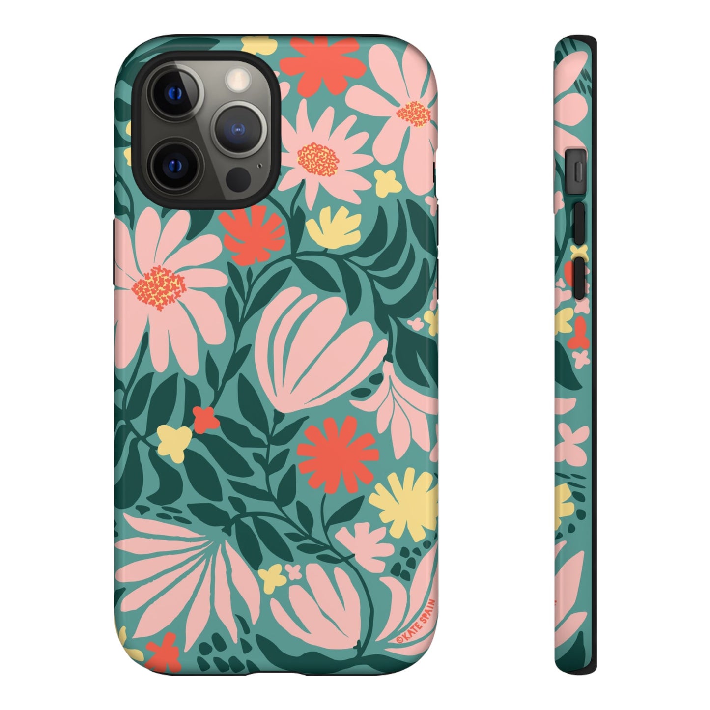 Botanica iPhone Tough Case Teal iPhone 12 Pro Max Glossy