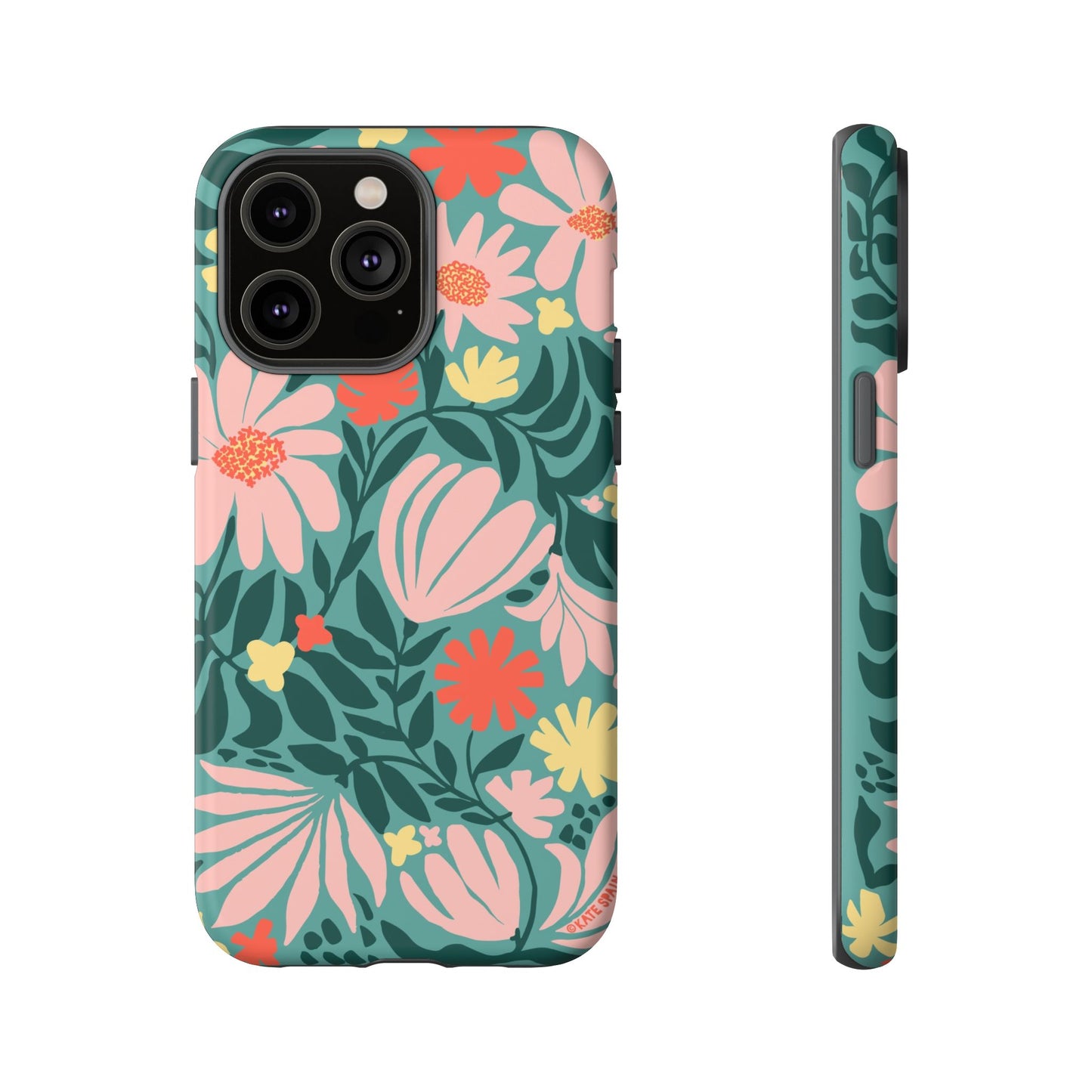 Botanica iPhone Tough Case Teal iPhone 14 Pro Max Matte