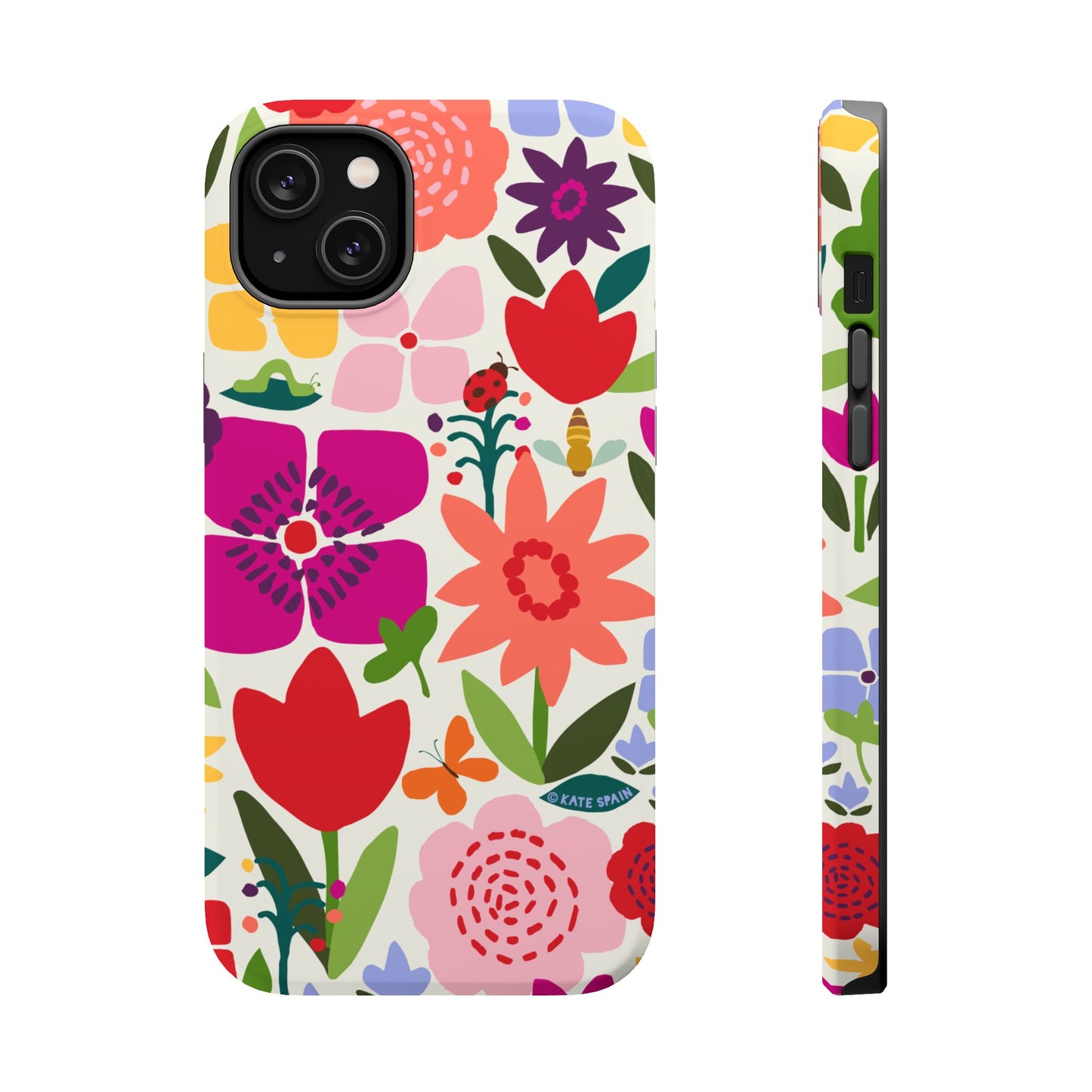 Happy Blooms iPhone MagSafe Tough Case iPhone 14 Plus Matte