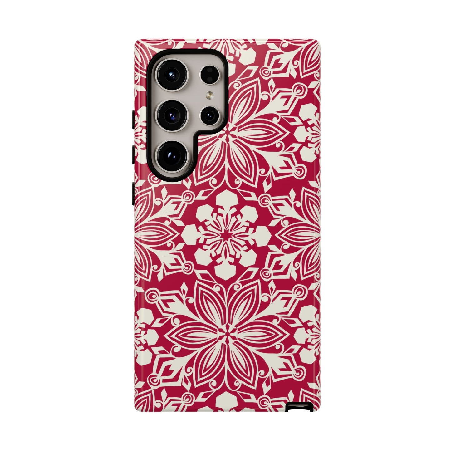 Snowfall Paper Cut Snowflake Samsung Tough Case Samsung Galaxy S24 Ultra Glossy
