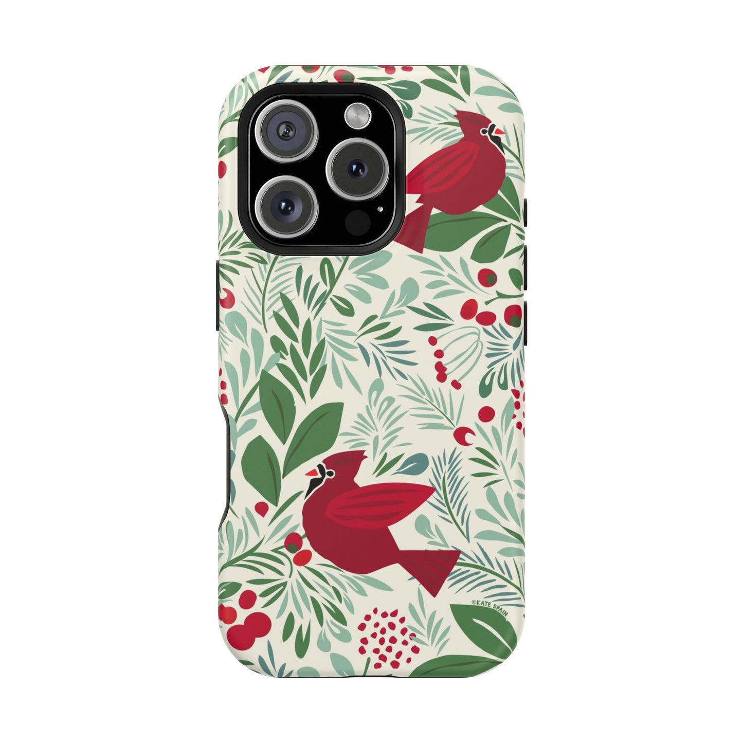 Birds and Berries iPhone MagSafe Tough Case iPhone 16 Pro Matte