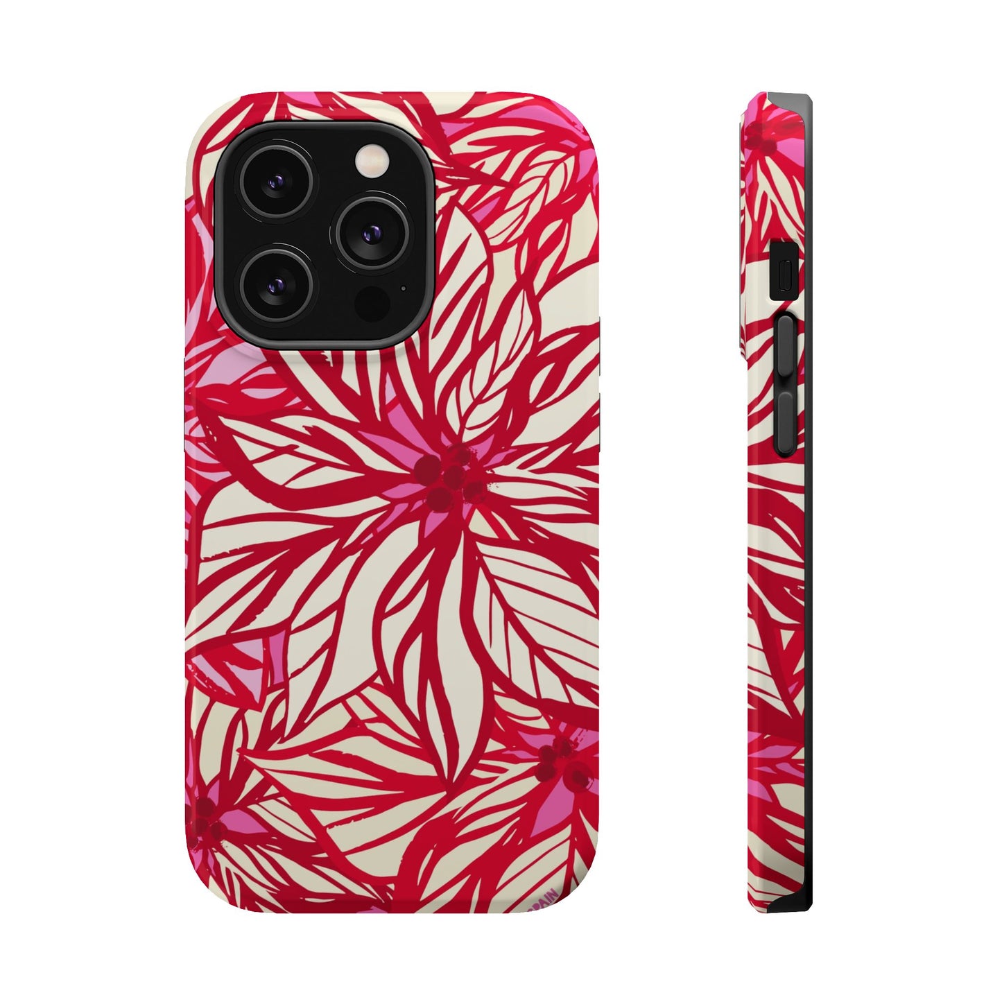 Poinsettia iPhone MagSafe Tough Case iPhone 14 Pro Glossy