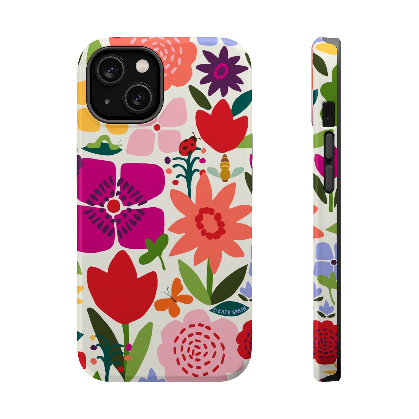 Happy Blooms iPhone MagSafe Tough Case iPhone 14 Glossy
