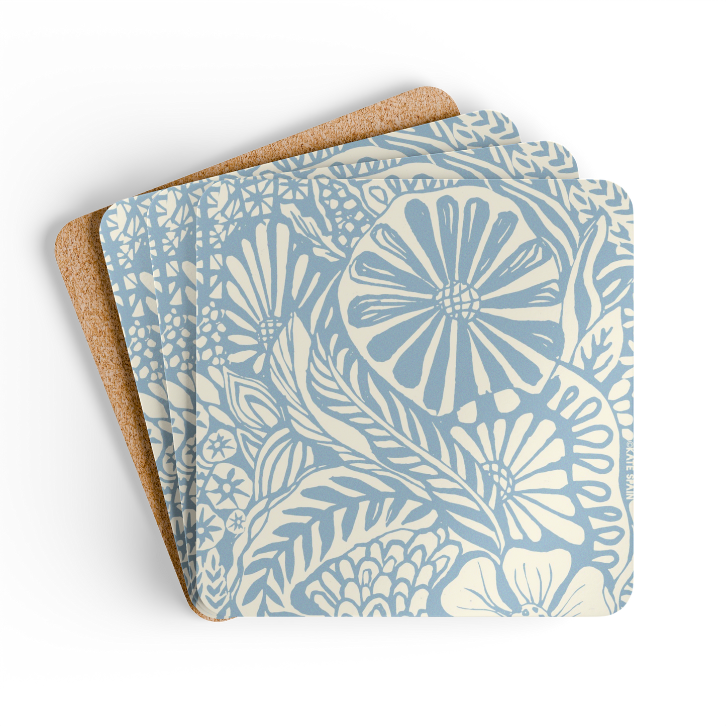 Tropica Multicolor Cork Coaster Set