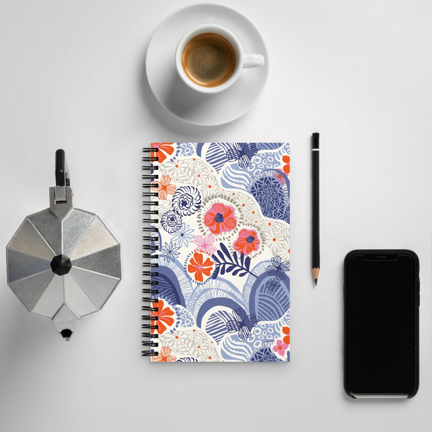 Hills + Valleys Spiral Notebook
