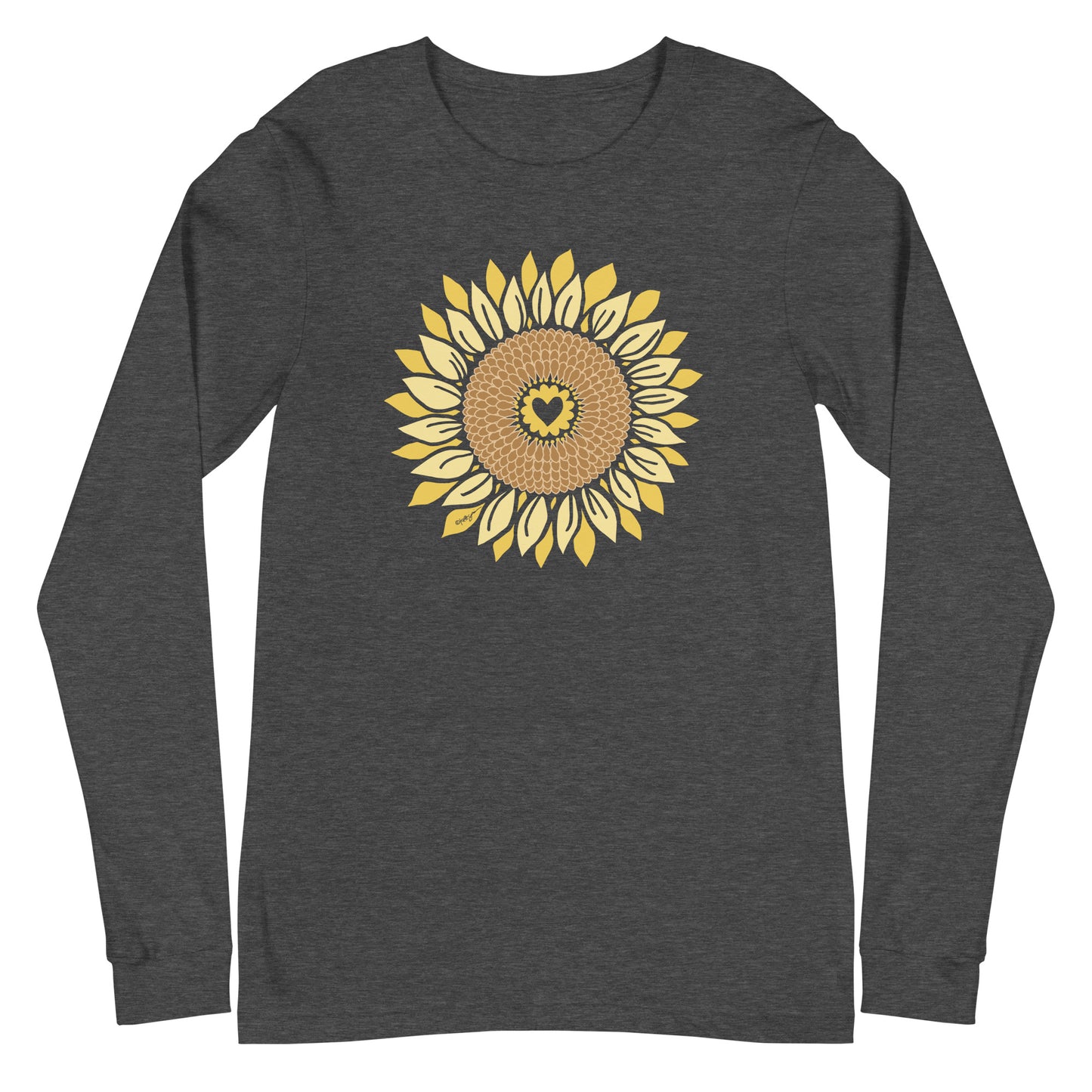 Sunflower Long Sleeve T-Shirt Dark Grey Heather