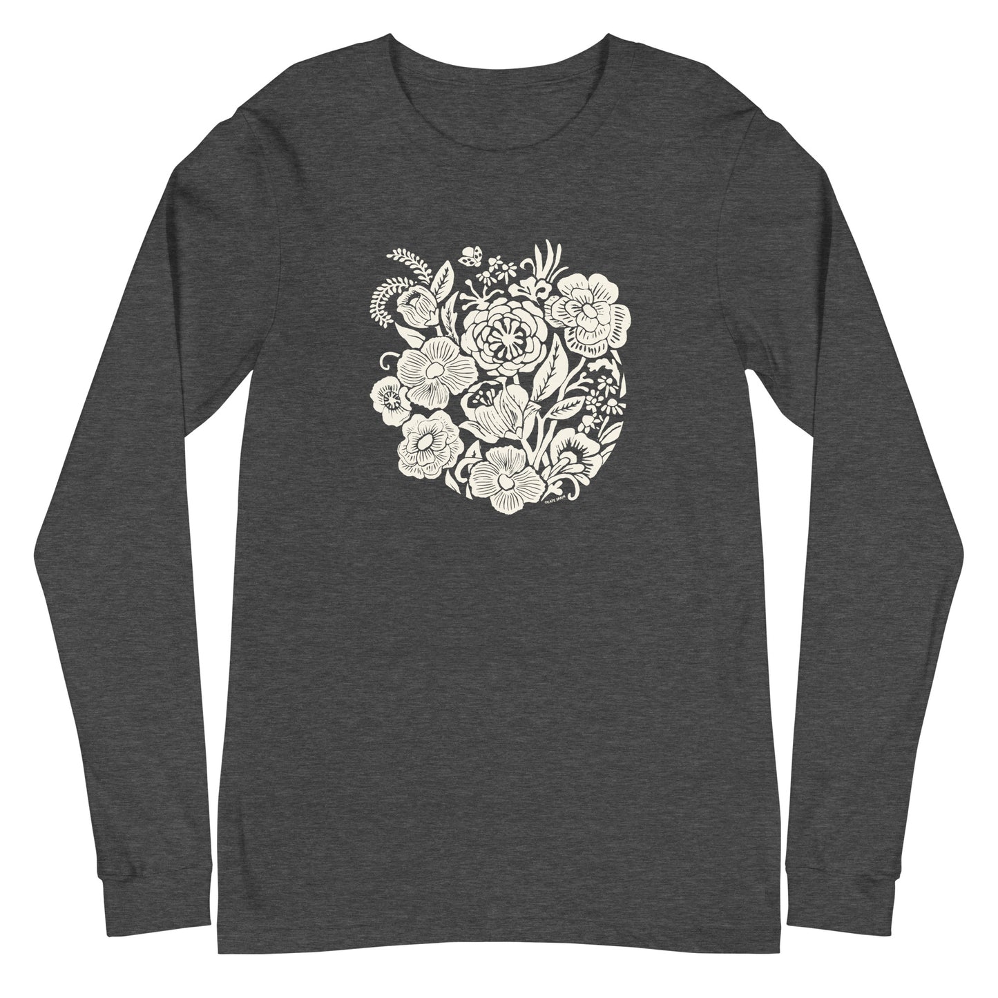 Meadowsweet Long Sleeve T-Shirt Dark Grey Heather