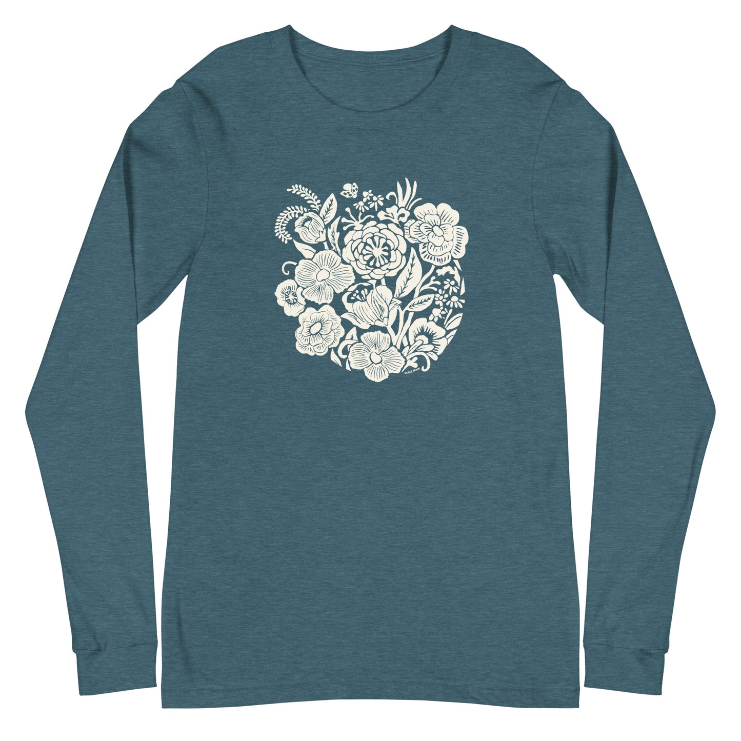 Meadowsweet Long Sleeve T-Shirt Heather Deep Teal