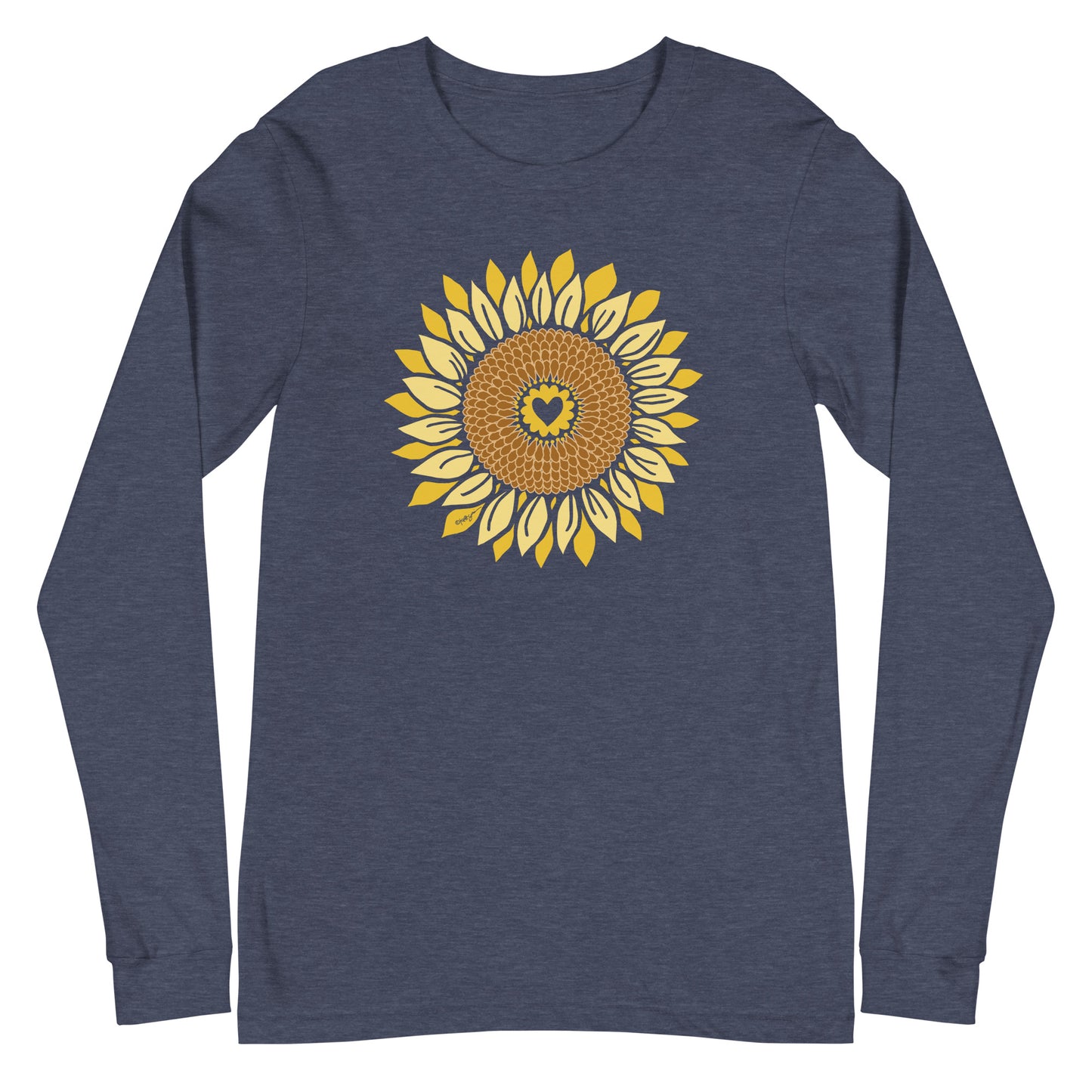 Sunflower Long Sleeve T-Shirt Heather Navy