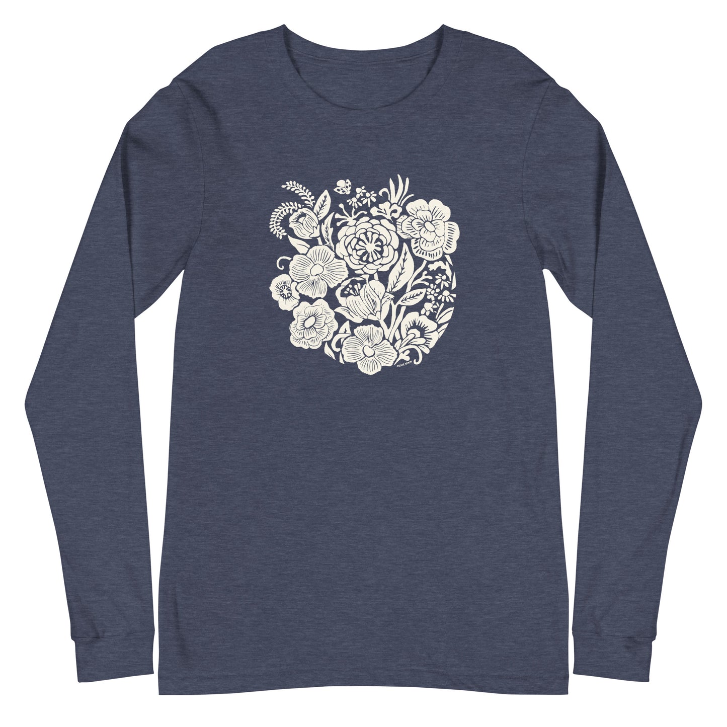 Meadowsweet Long Sleeve T-Shirt Heather Navy