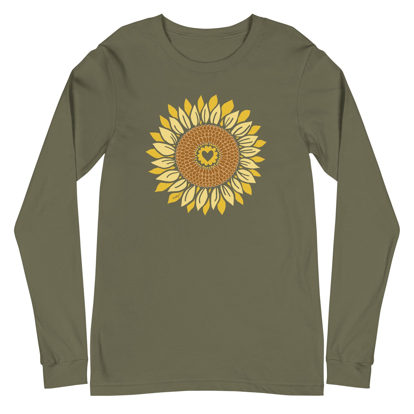 Sunflower Long Sleeve T-Shirt Olive Green