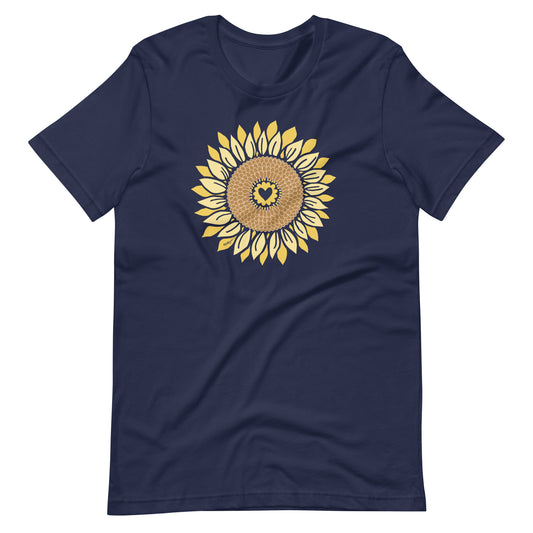 Sunflowers In My Heart T-Shirt Navy