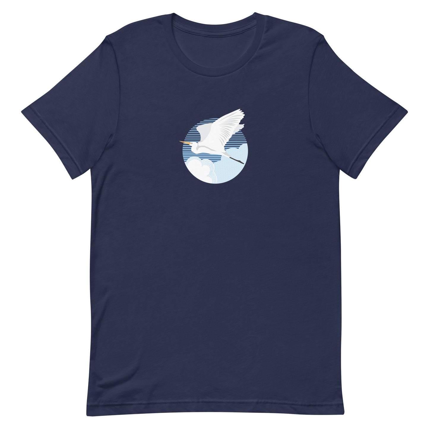Fly Great Egret T-Shirt Navy