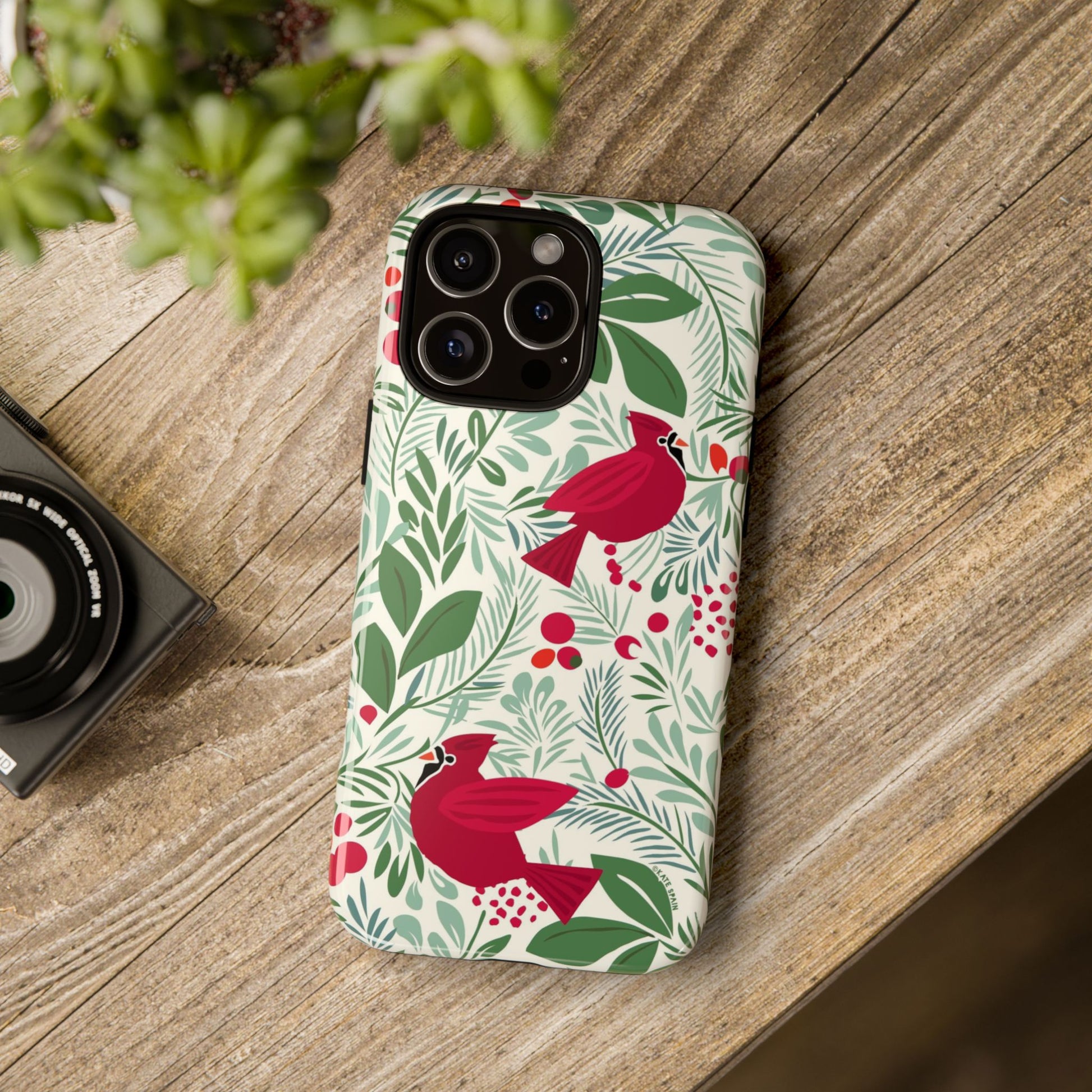 Birds and Berries iPhone Tough Case