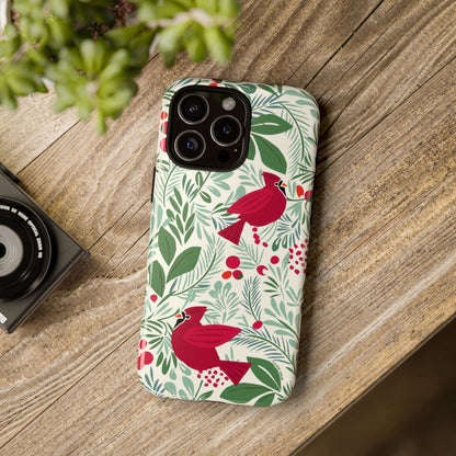 Birds and Berries iPhone Tough Case