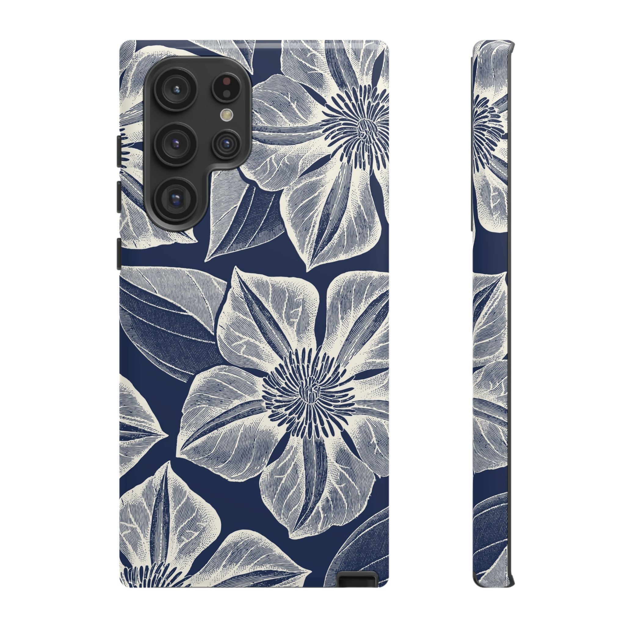 Vintage Bloom Navy Samsung Case