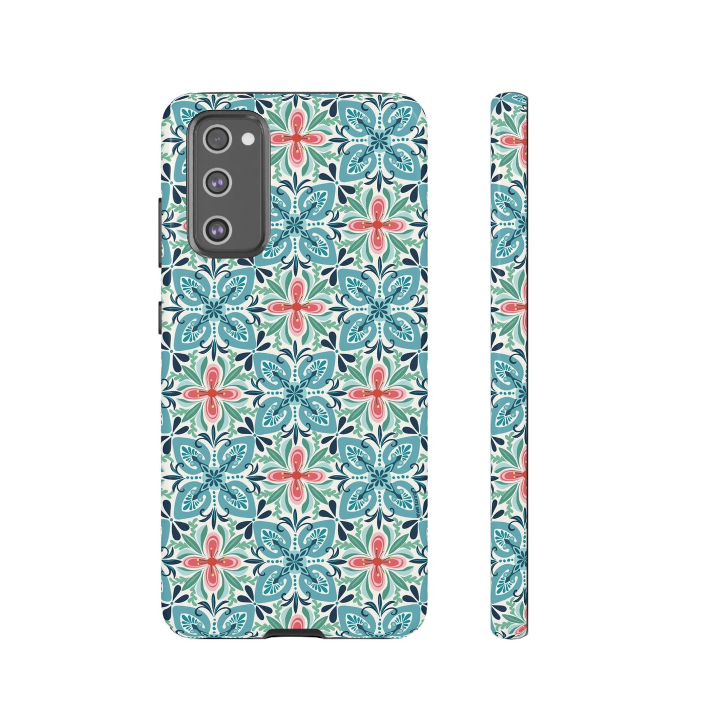 Stonecrop Samsung Case - Floral Tile Geometric Pattern