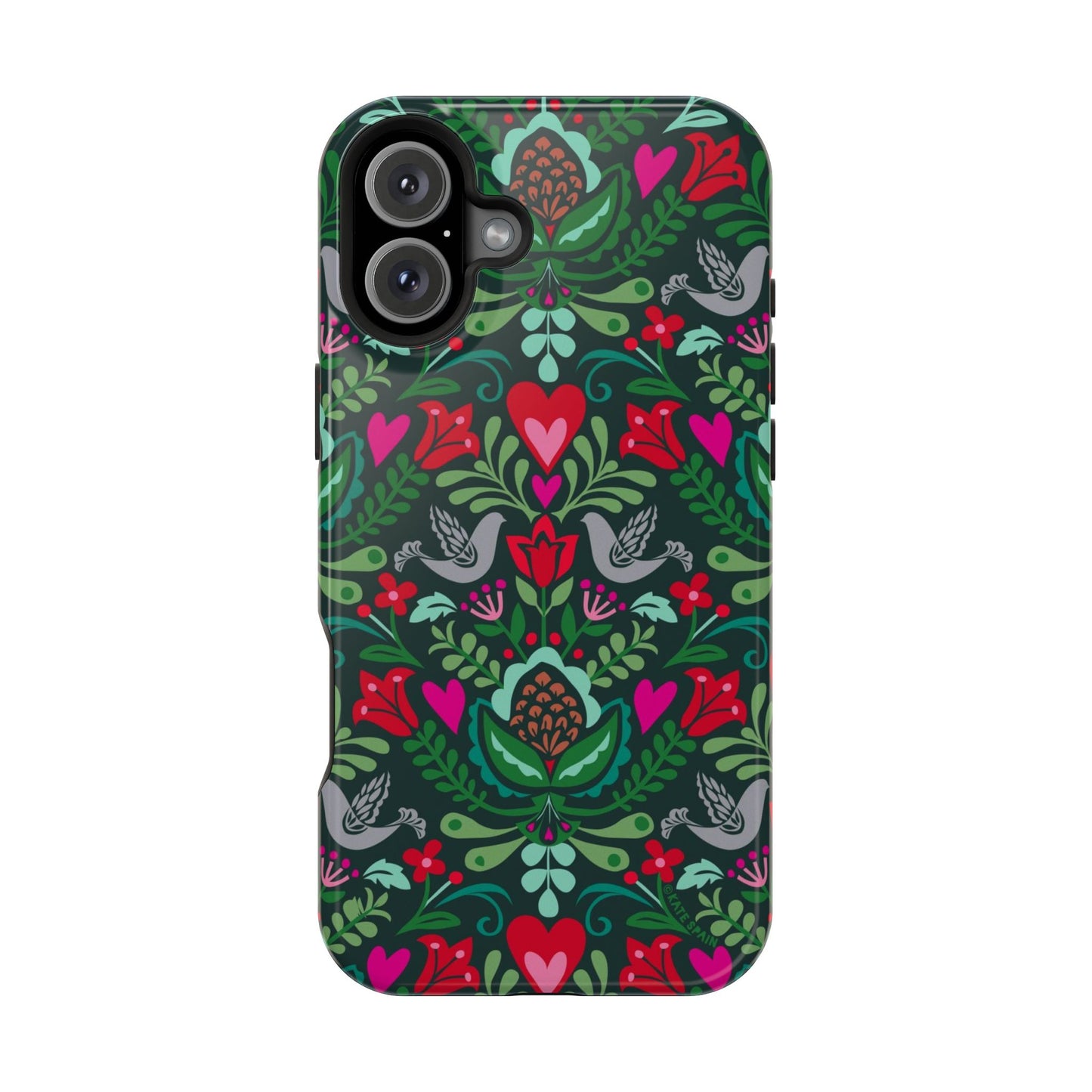 Rosemaling iPhone MagSafe Tough Case iPhone 16 Plus Glossy