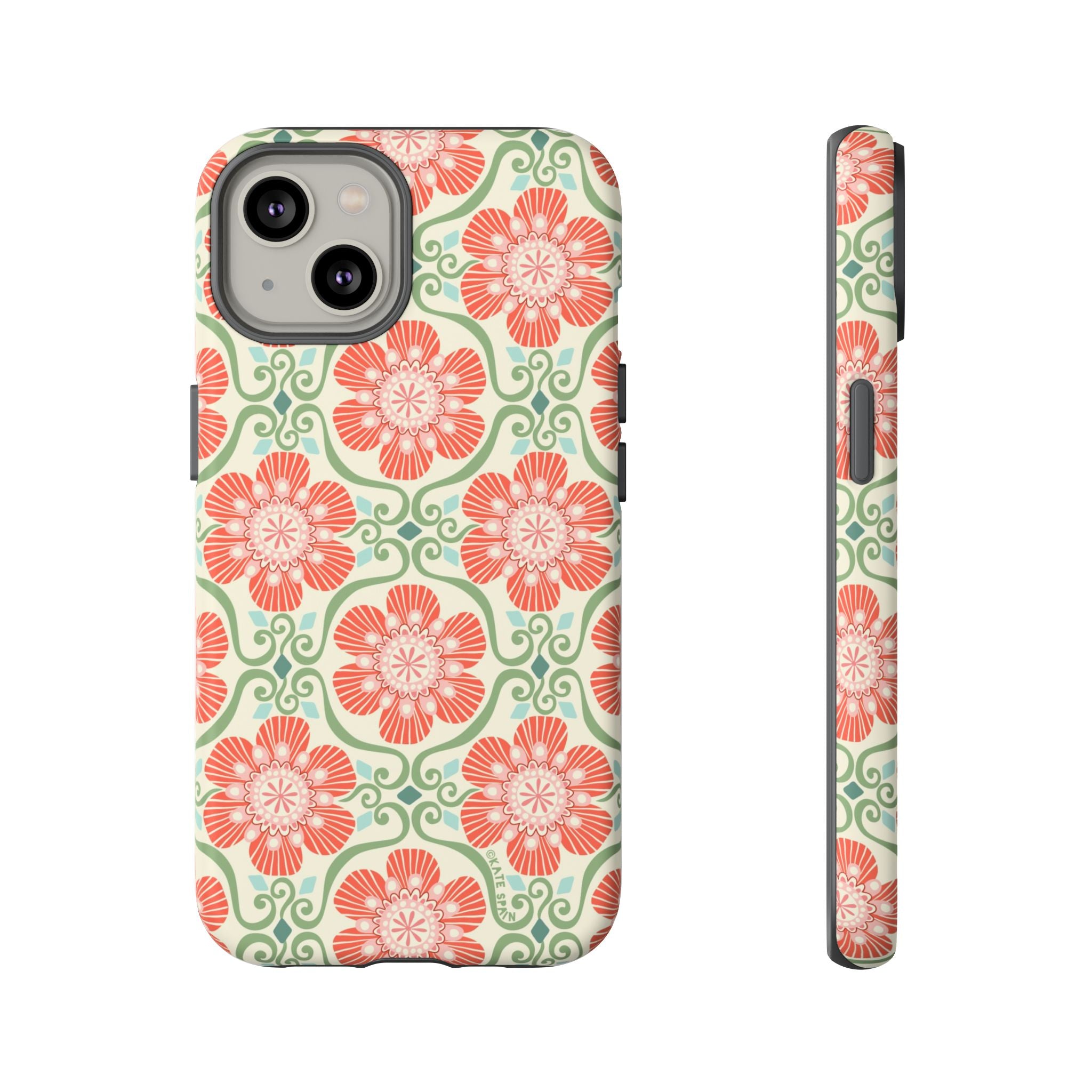 Barcelona Flowers iPhone Tough Case iPhone 14 Matte