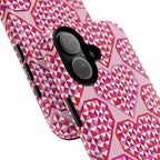Pink Pyramid Heart MagSafe iPhone Case