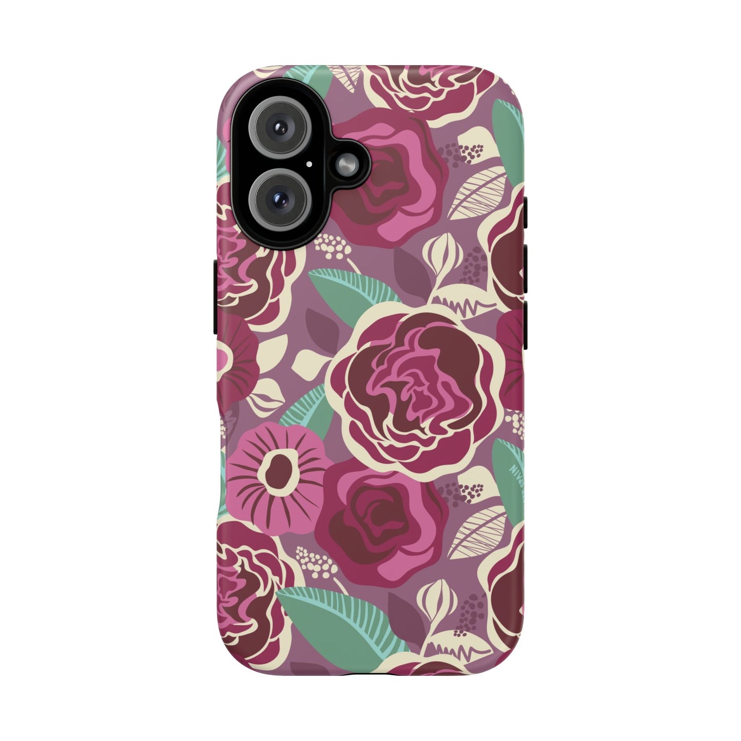 Tea Rose Burgundy iPhone Tough Case