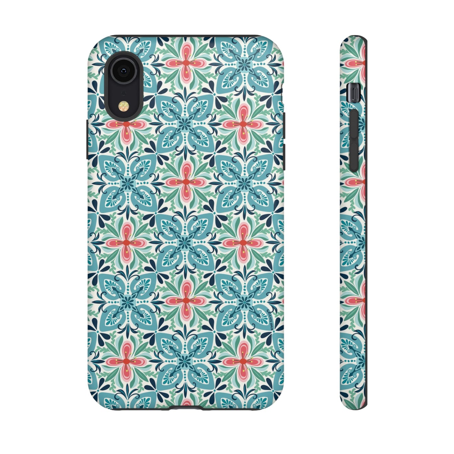Stonecrop Floral Tile iPhone Tough Case