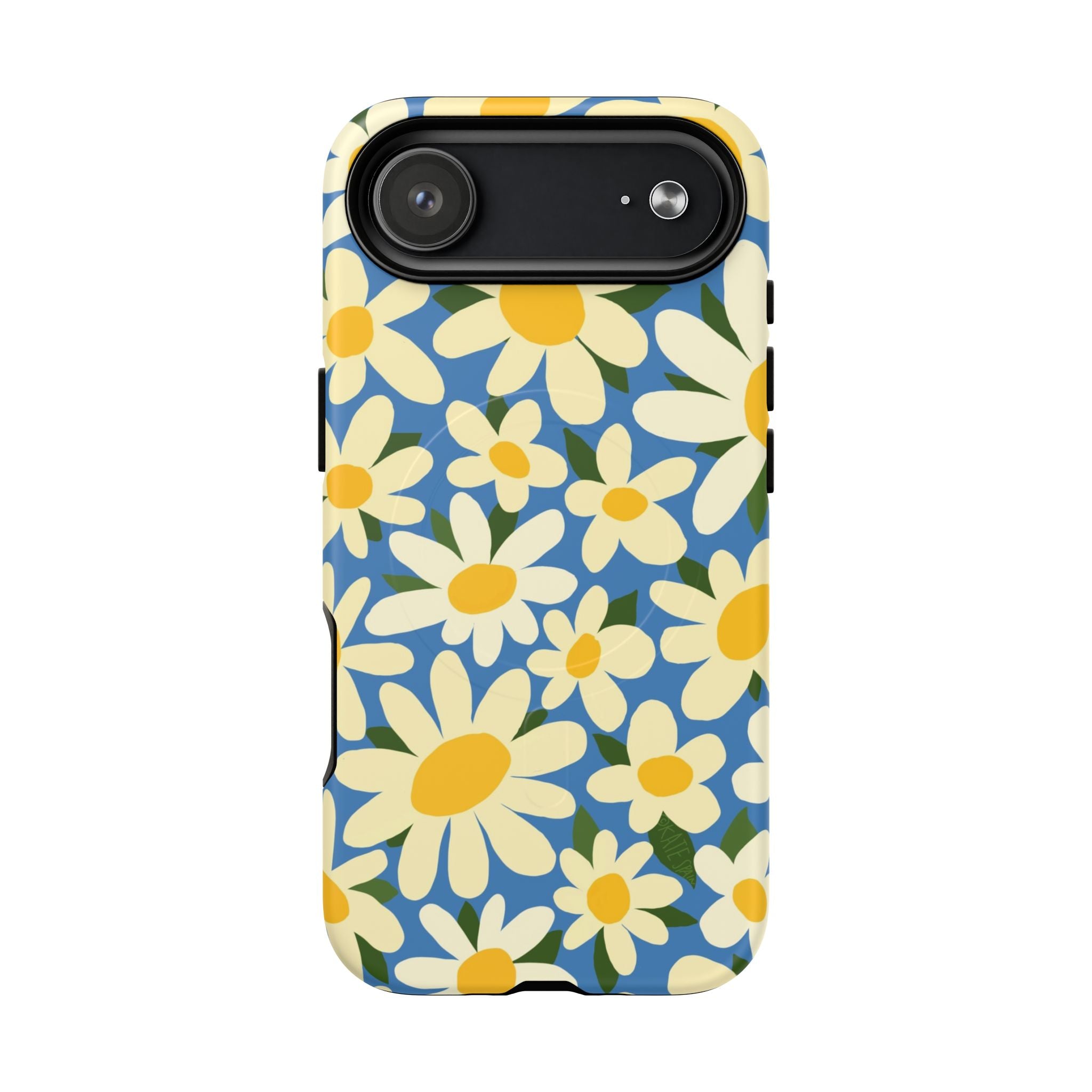 Shasta Daisy MagSafe iPhone 17 Air Case – Matte | blue, cream, yellow daisy floral print