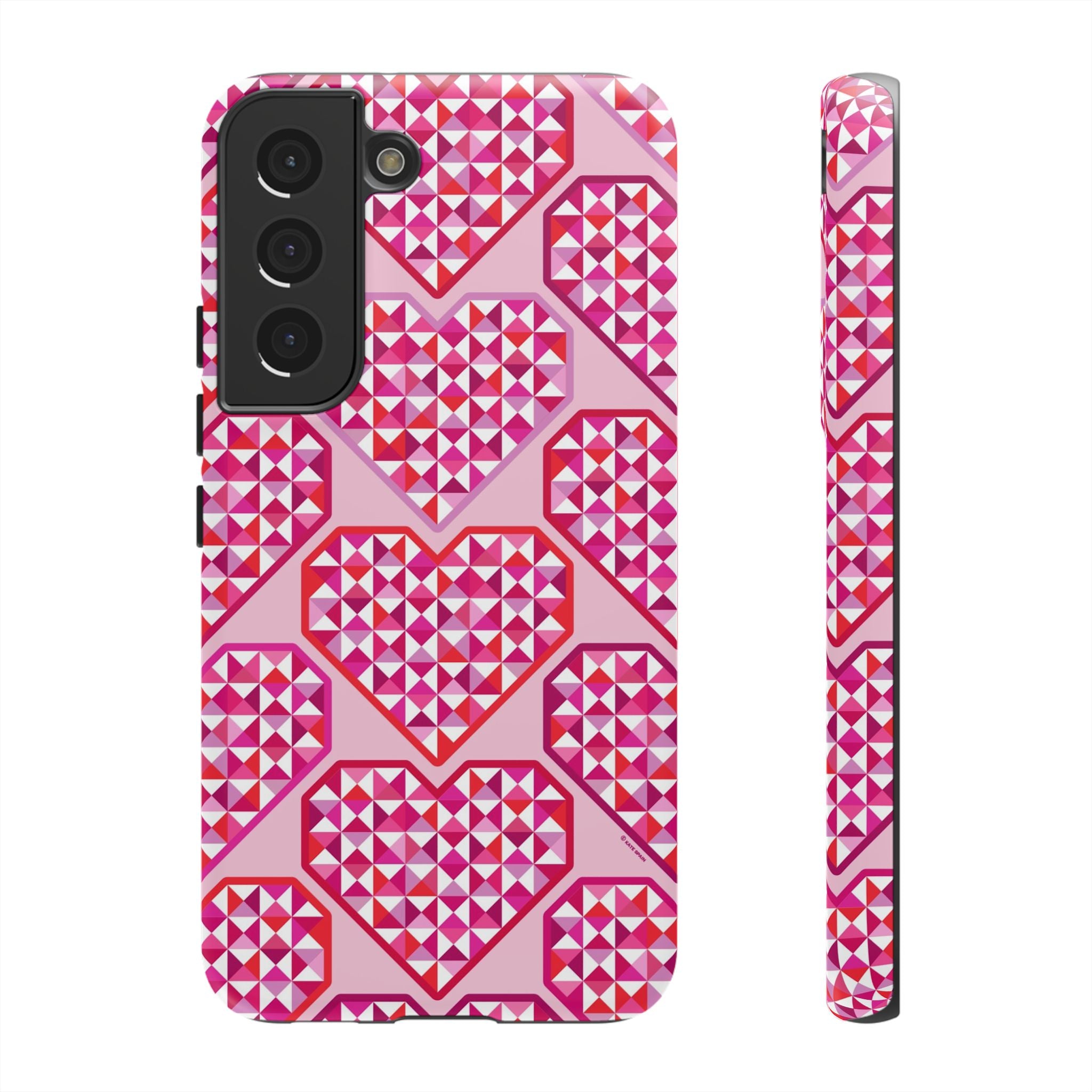 Pink Pyramid Heart Samsung Case
