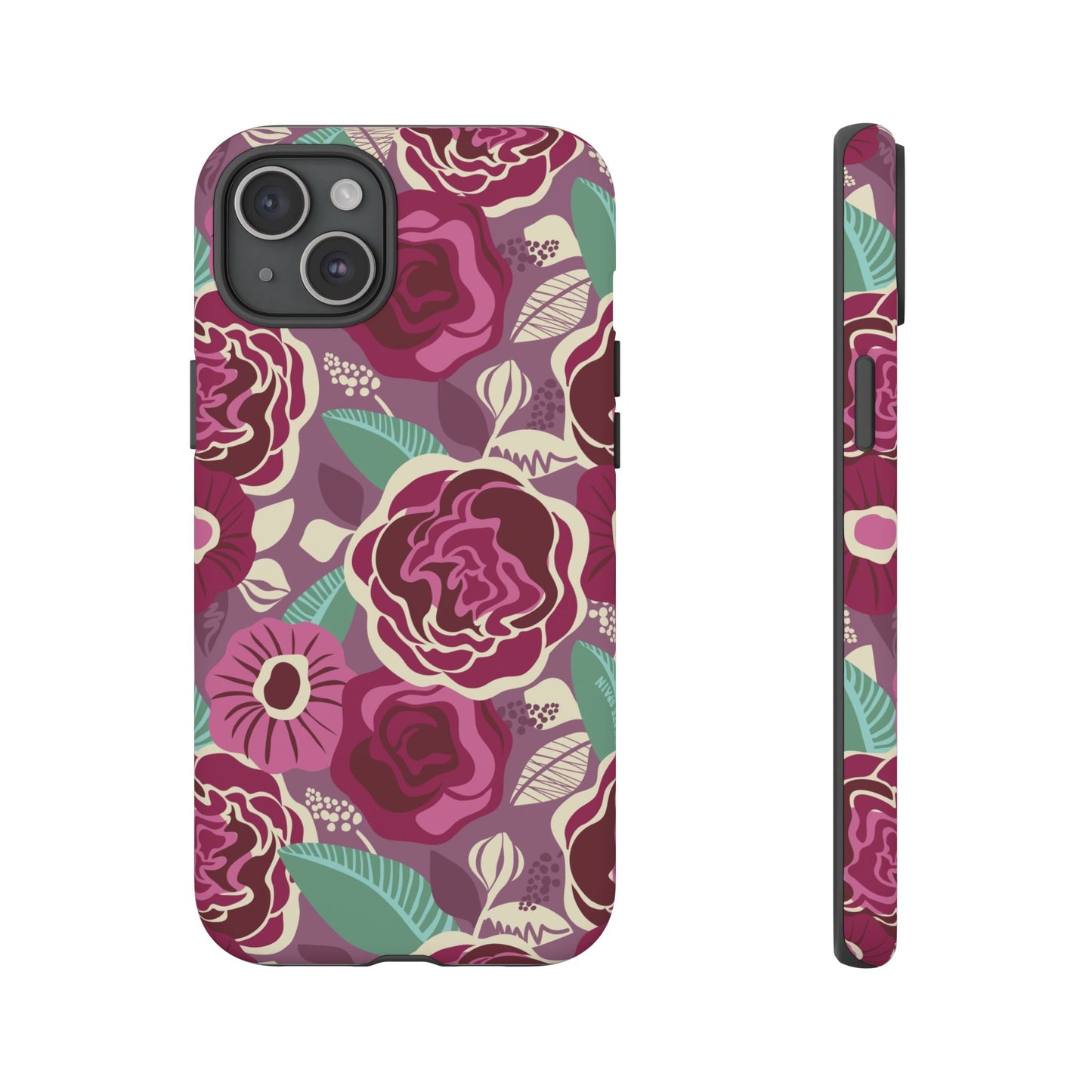 Tea Rose Burgundy iPhone Tough Case